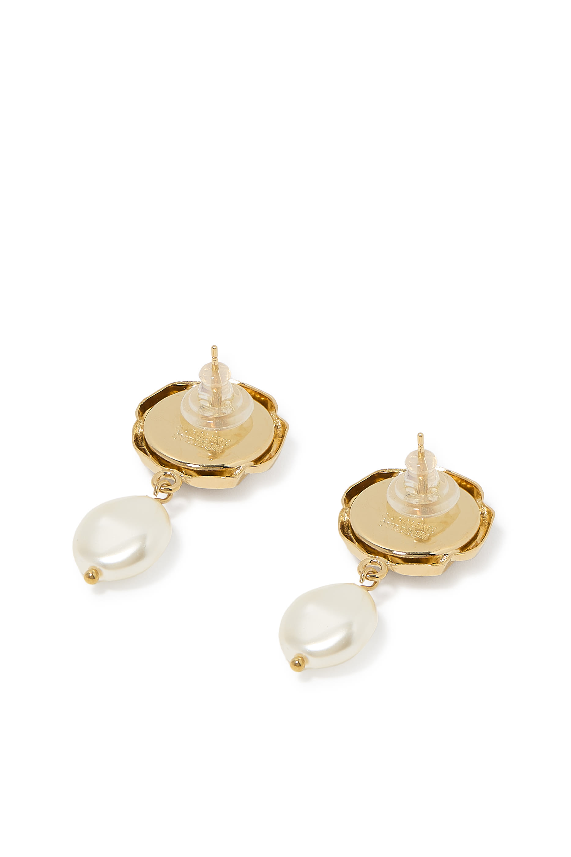 أقراط روسيتا مزينة بلؤلؤ