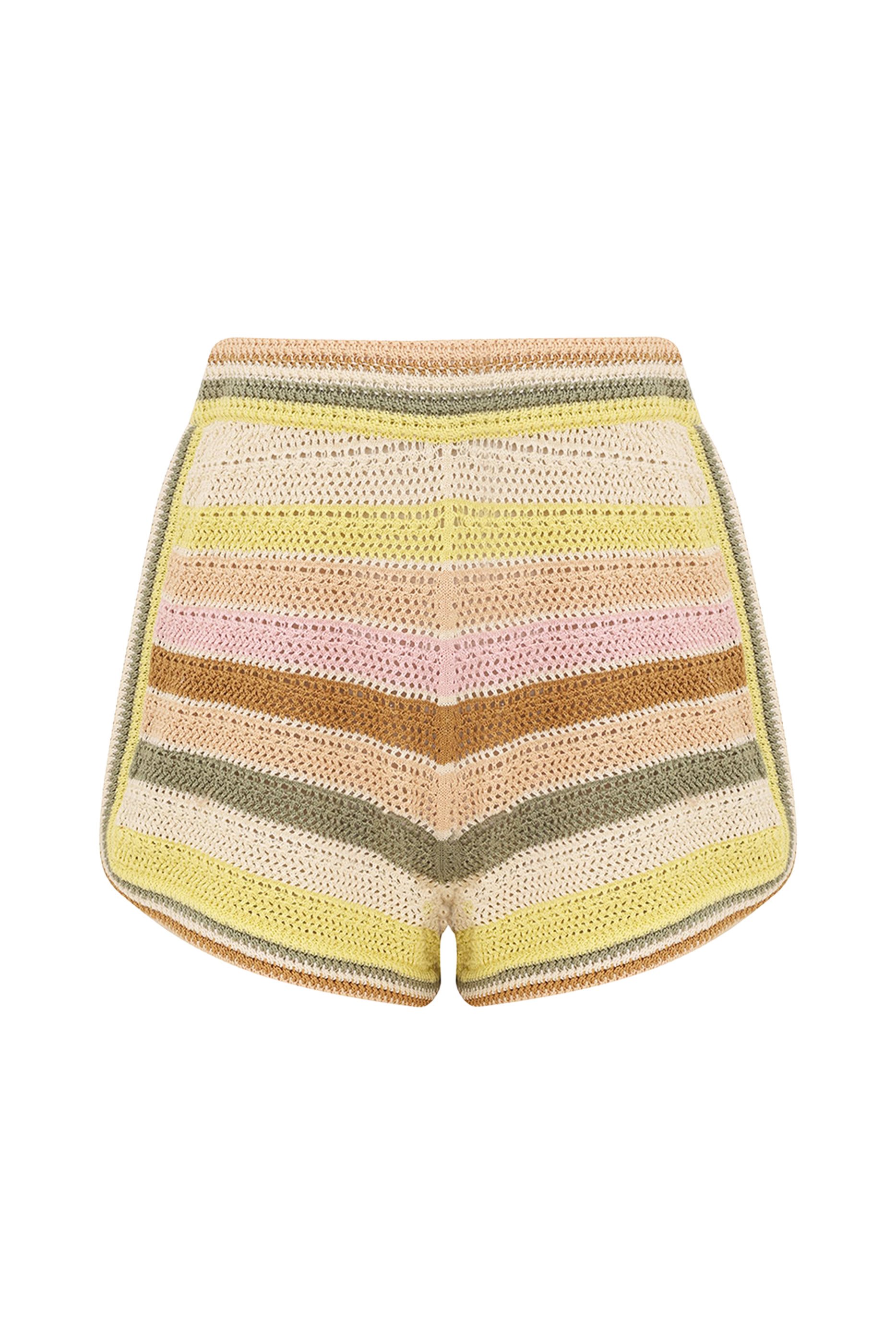 شورت اندرا مخطط كروشيه