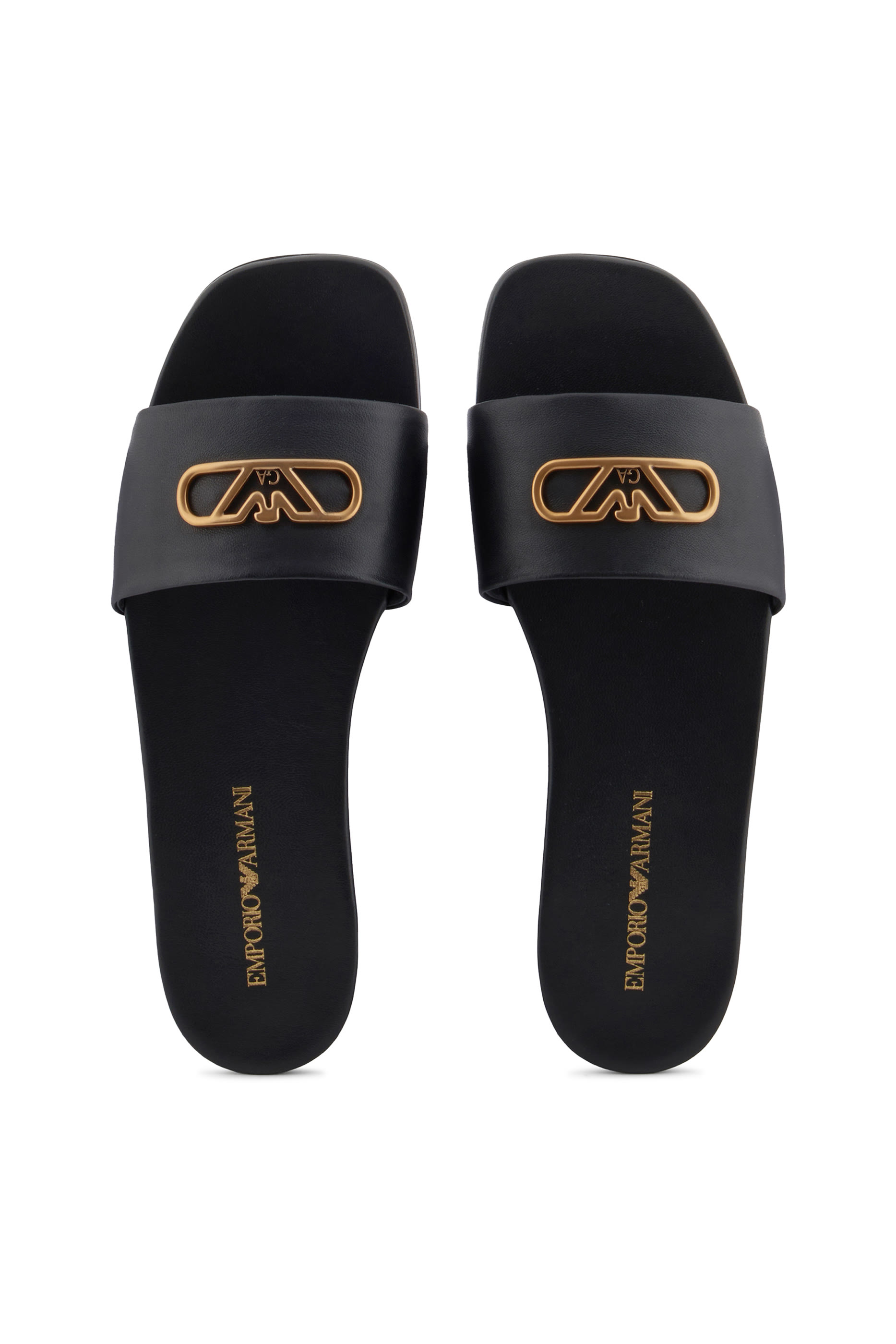 صندل بشعار الماركة جلد نابا