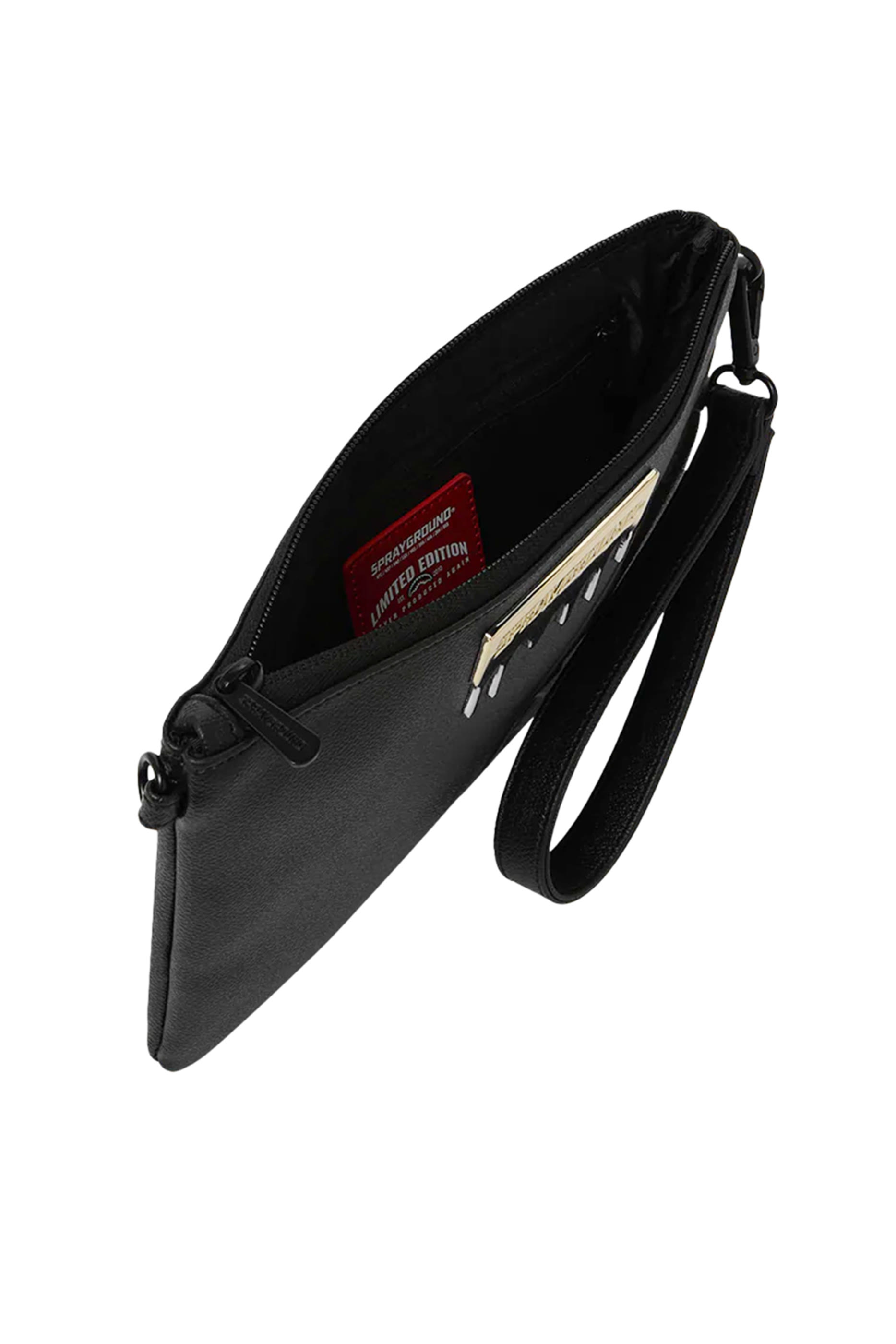 كلاتش بحمالة كروس بودي ونقشة قطرات بلون ذهبي للأطفال