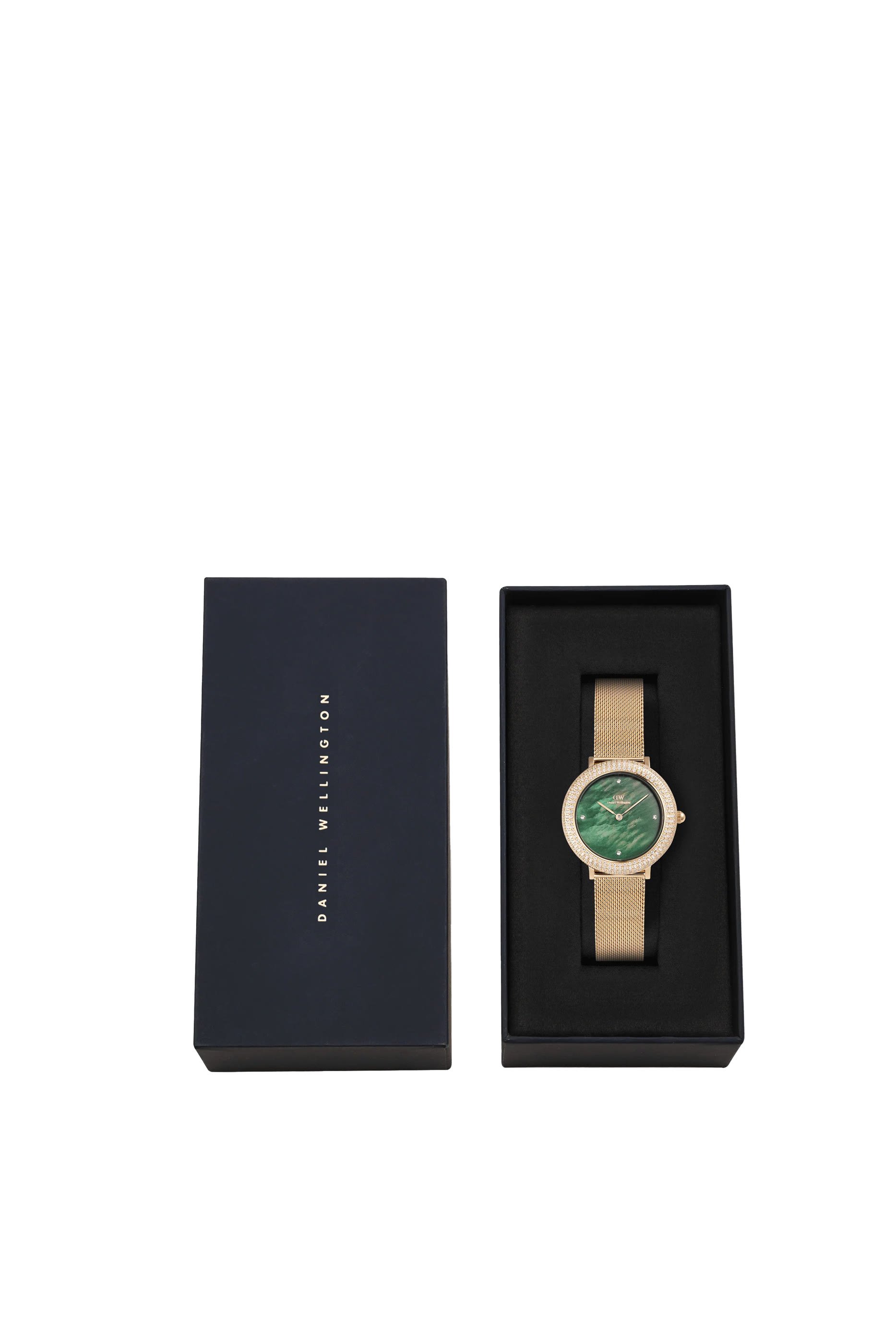 ساعة بقرص مرصع بكريستال، ستانلس ستيل