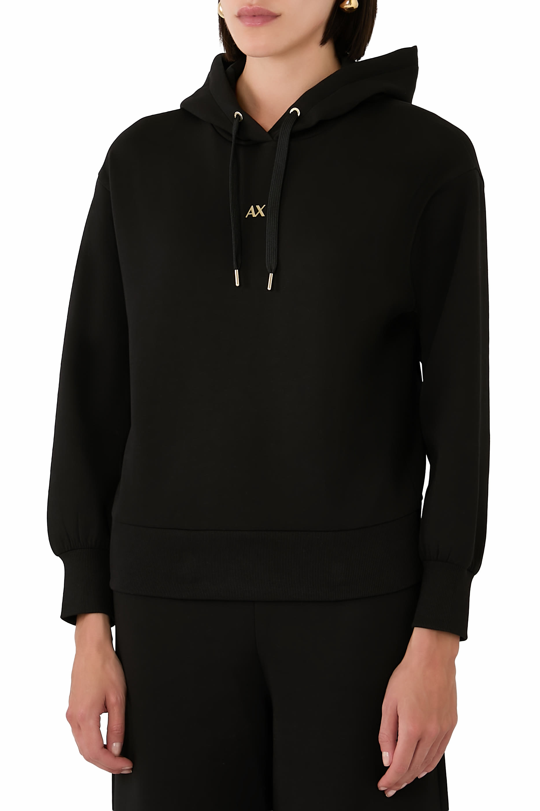 سويت شيرت سالين دي جيرو بتصميم هودي بشعار الماركة