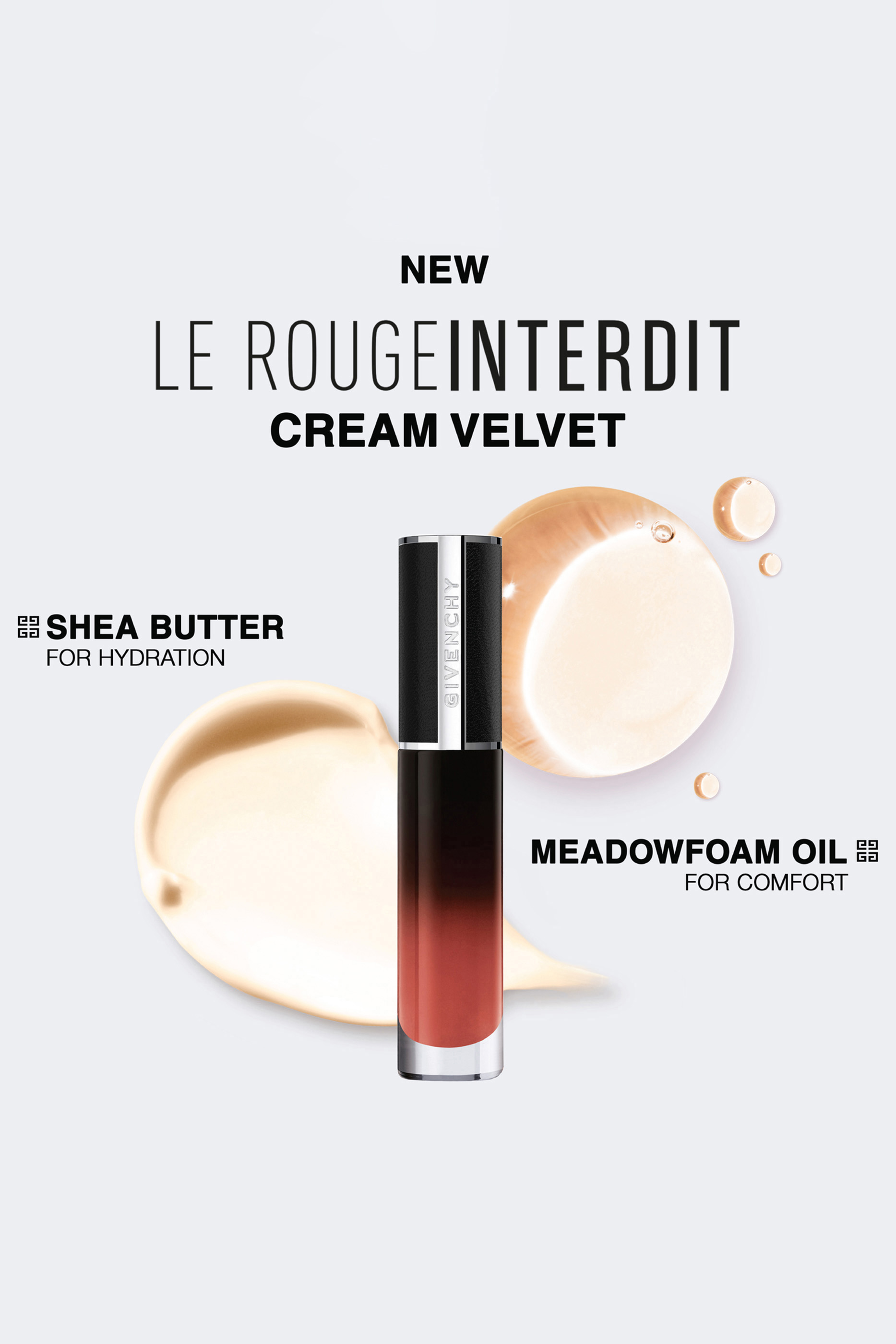 أحمر شفاه لو روج إنترديت بتركيبة كريمية مخملية