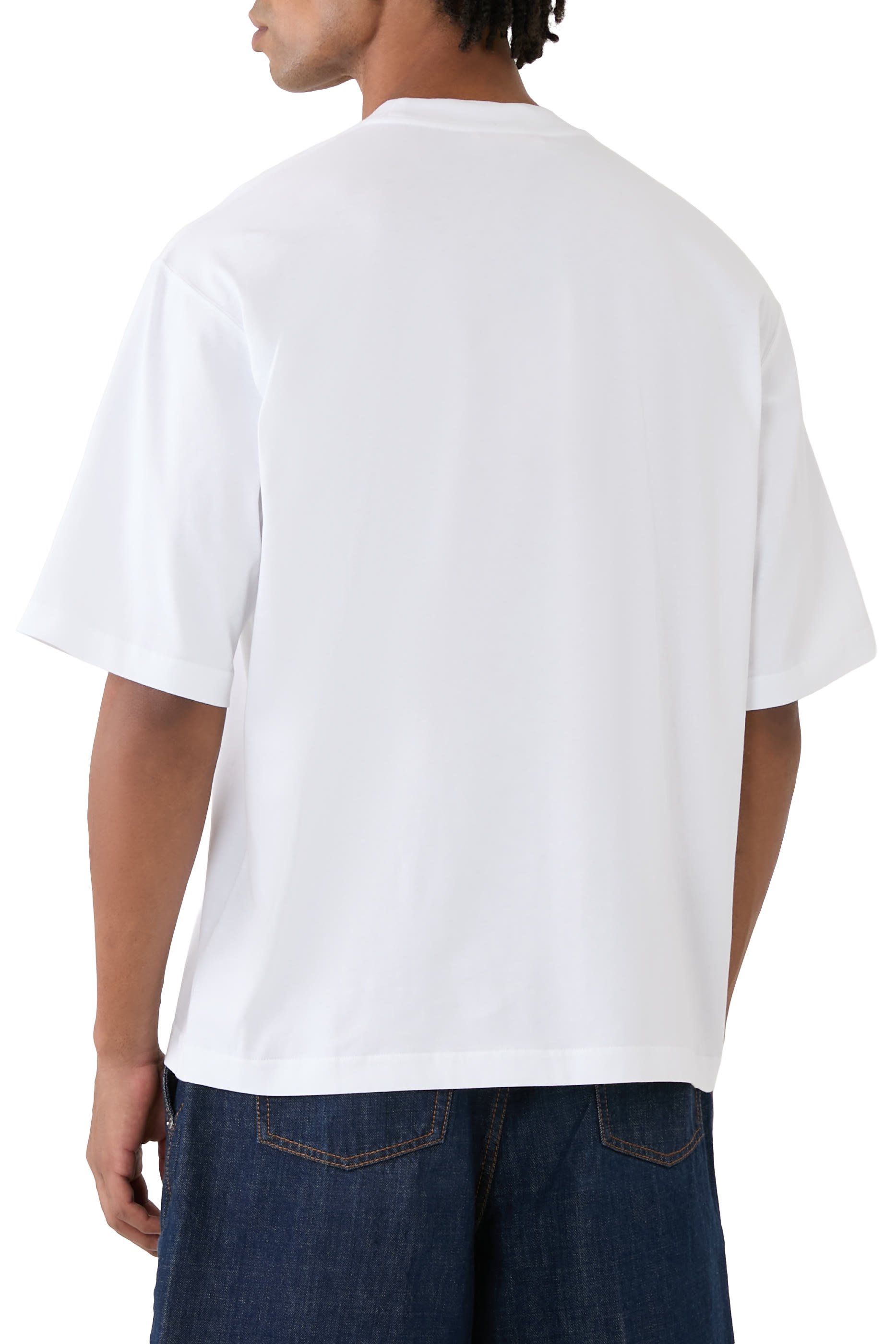 تيشيرت بحروف شعار الماركة بتصميم حيوانات مخملية