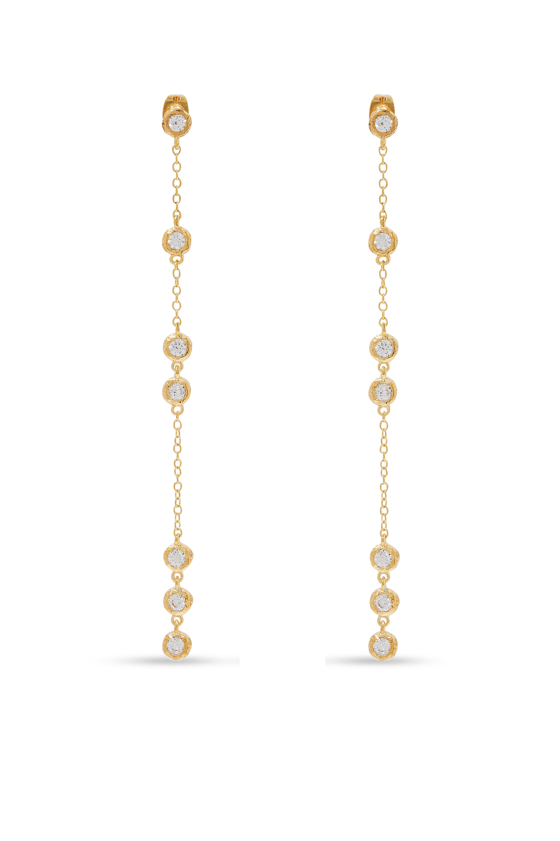 أقراط طويلة بتصميم سلسلة