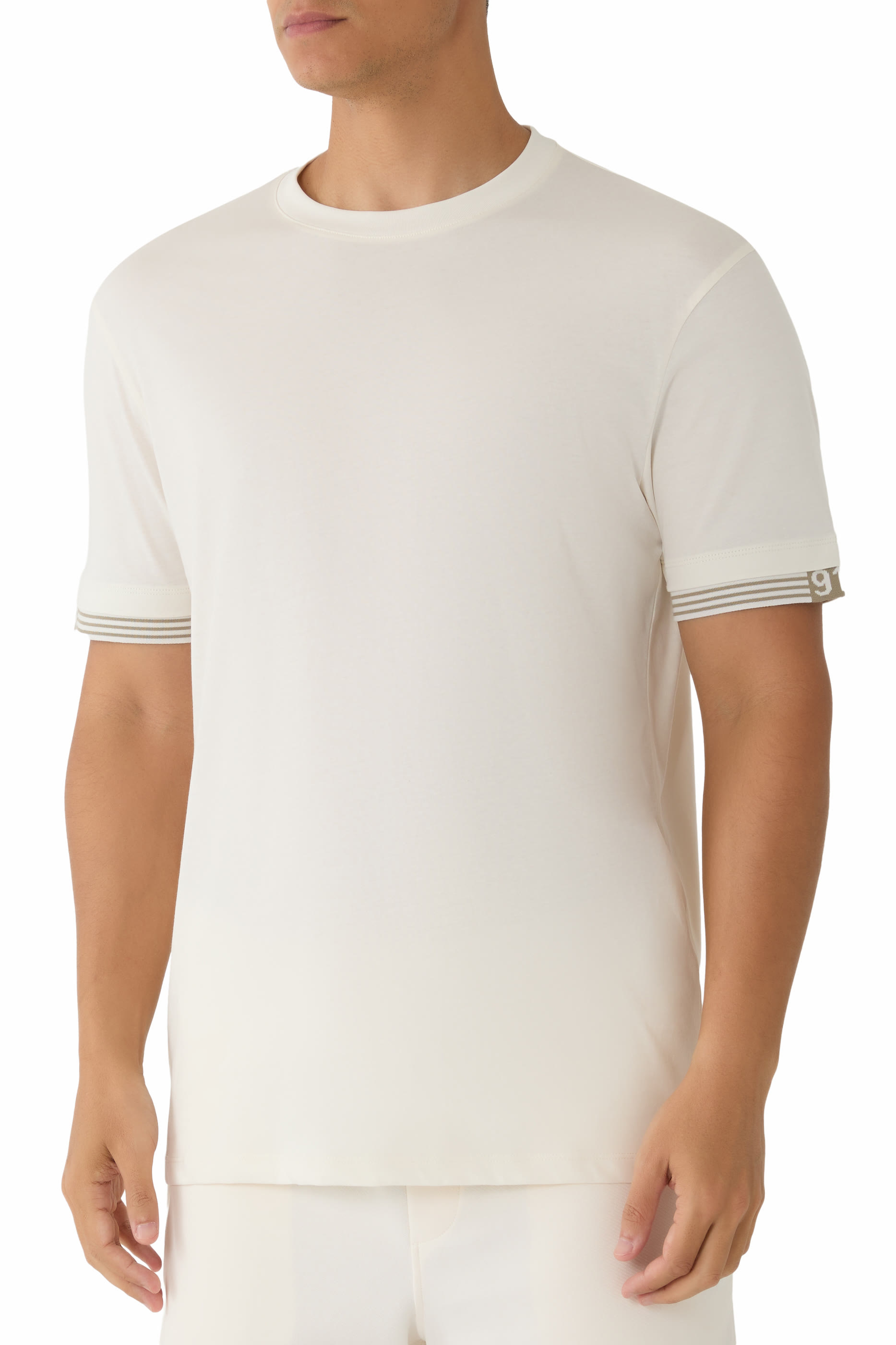 تيشيرت 91 بشعار الماركة قطن جيرسيه