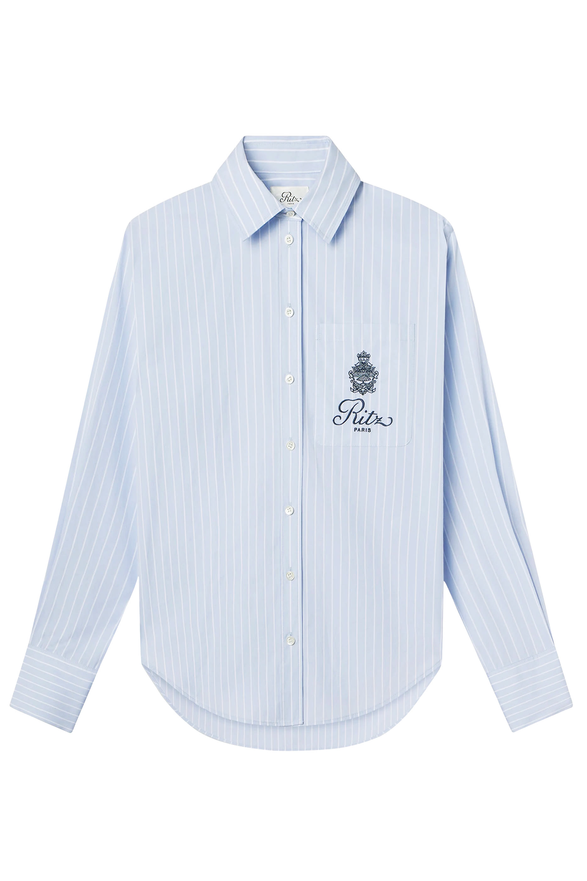 قميص ريتز بقصة فضفاضة وجيب