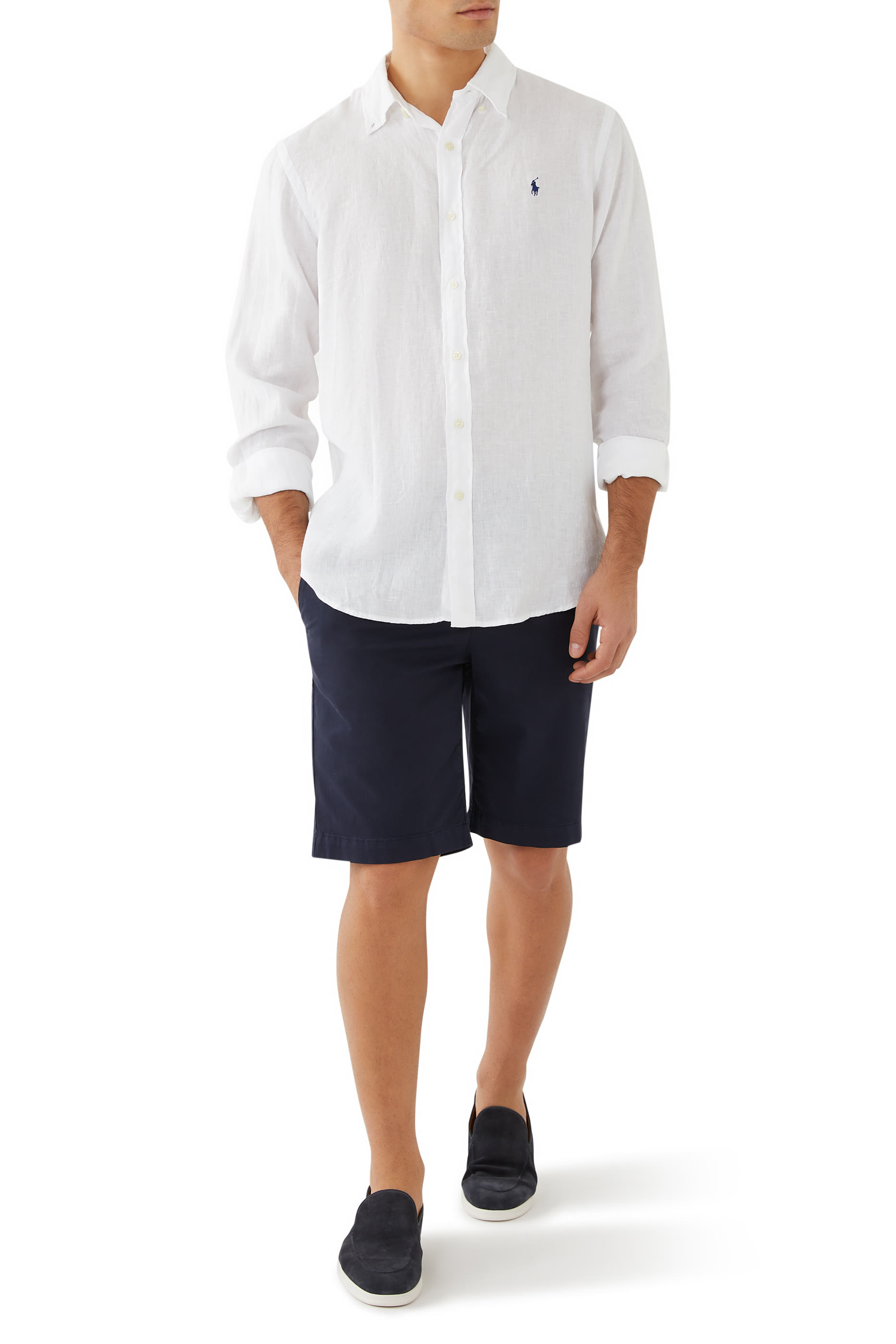 Embroidered Logo Cotton Shirt