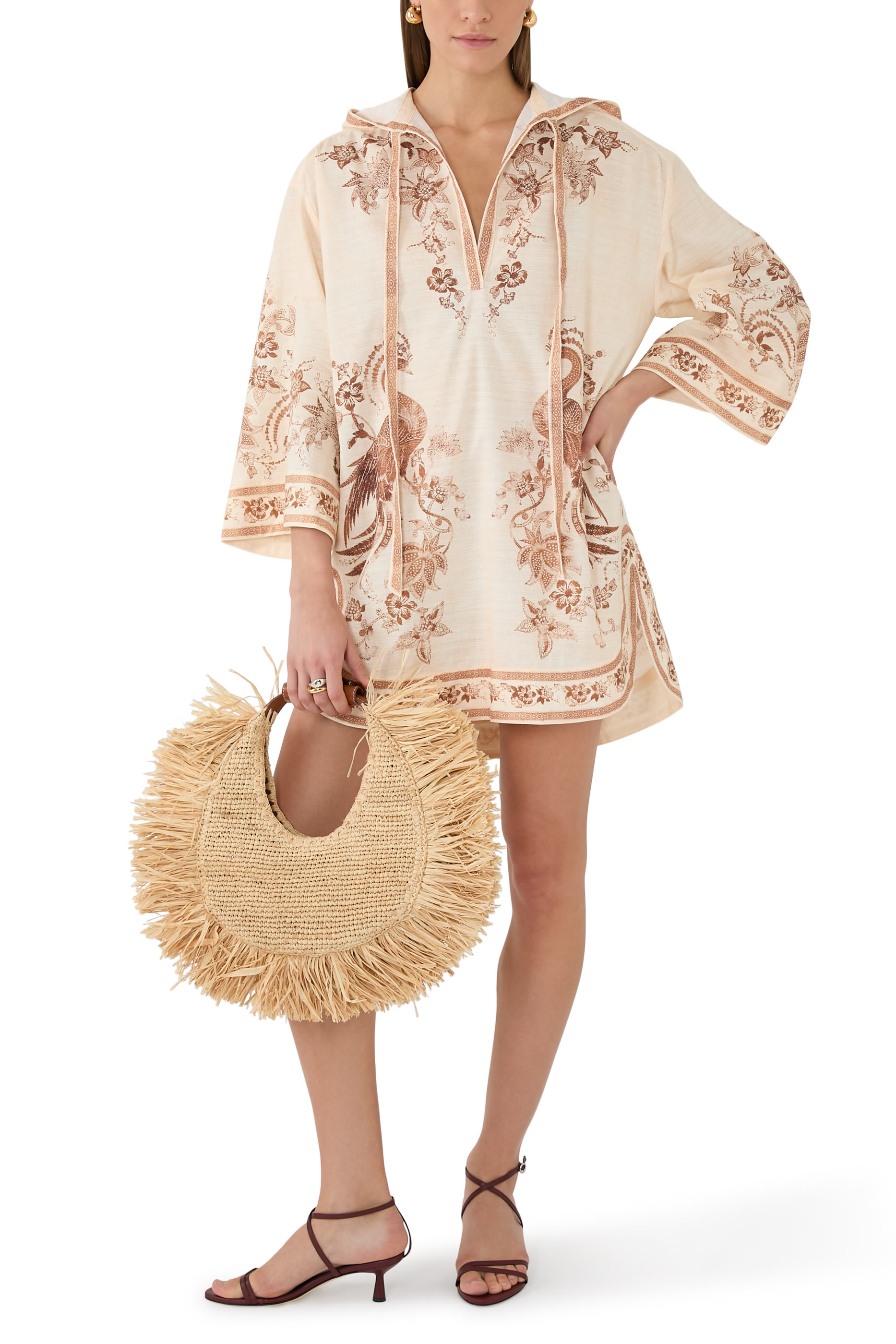 فستان اسنشين قصير بنمط تونيك