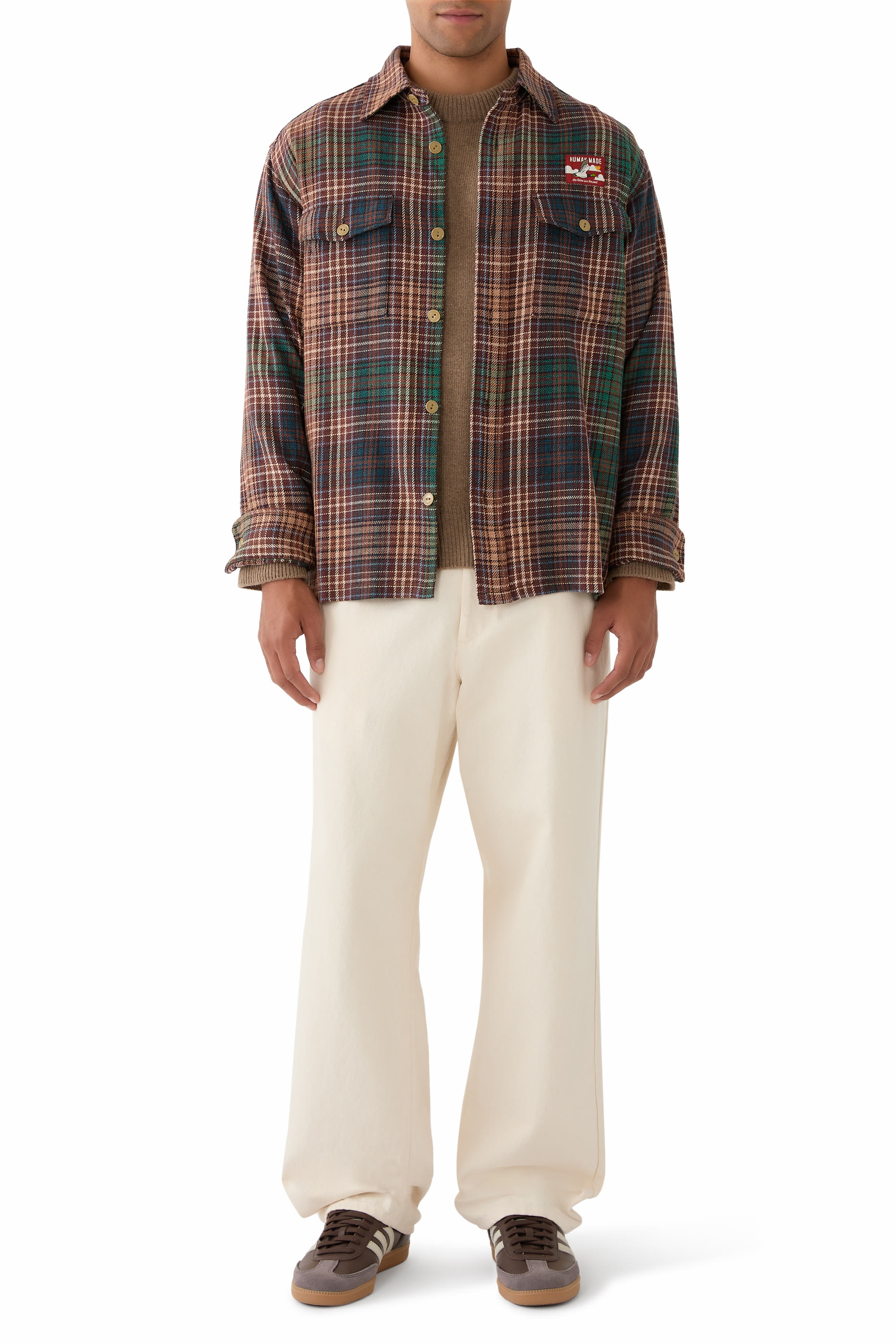 قميص بنقشة مربعات