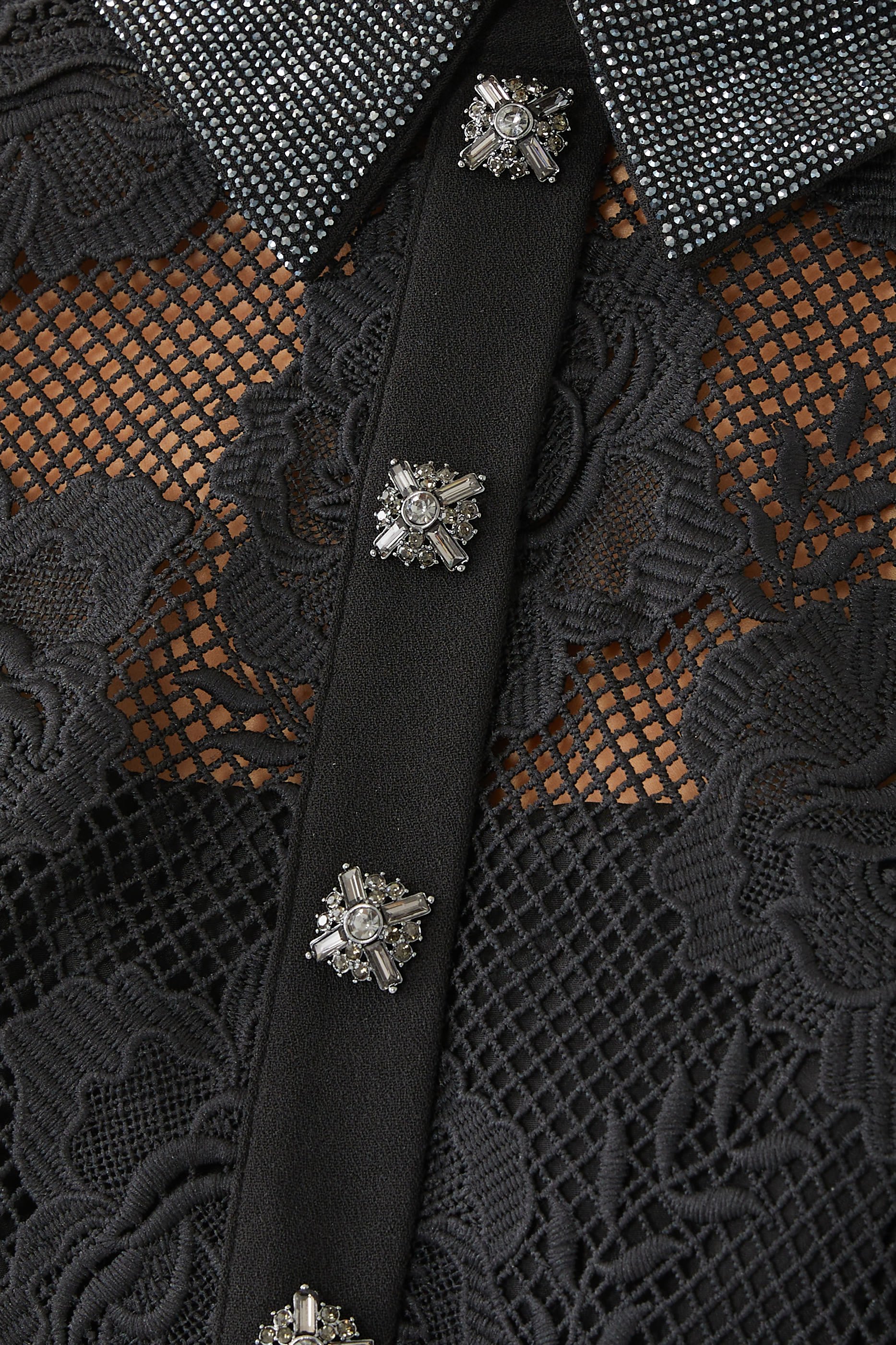 فستان دانتيل ديامانتي متوسط ​​الطول