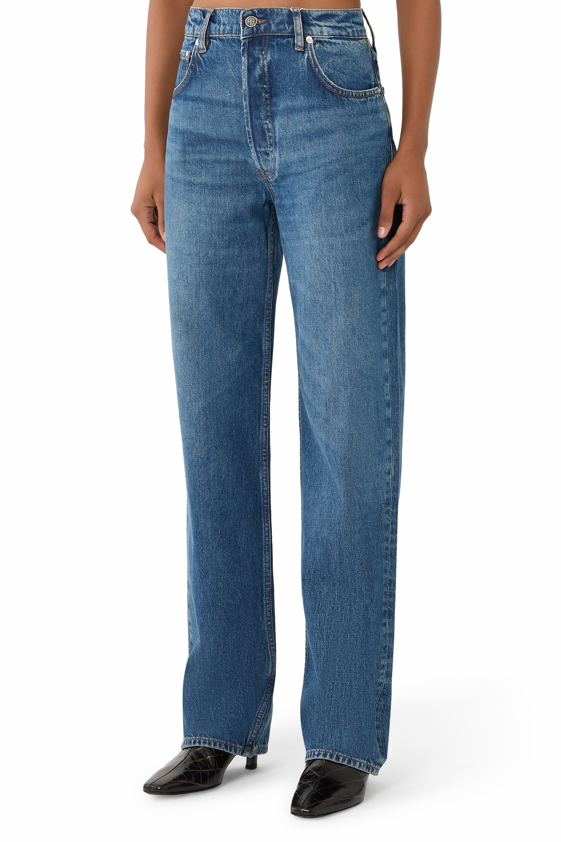 بنطال جينز غافين طويل