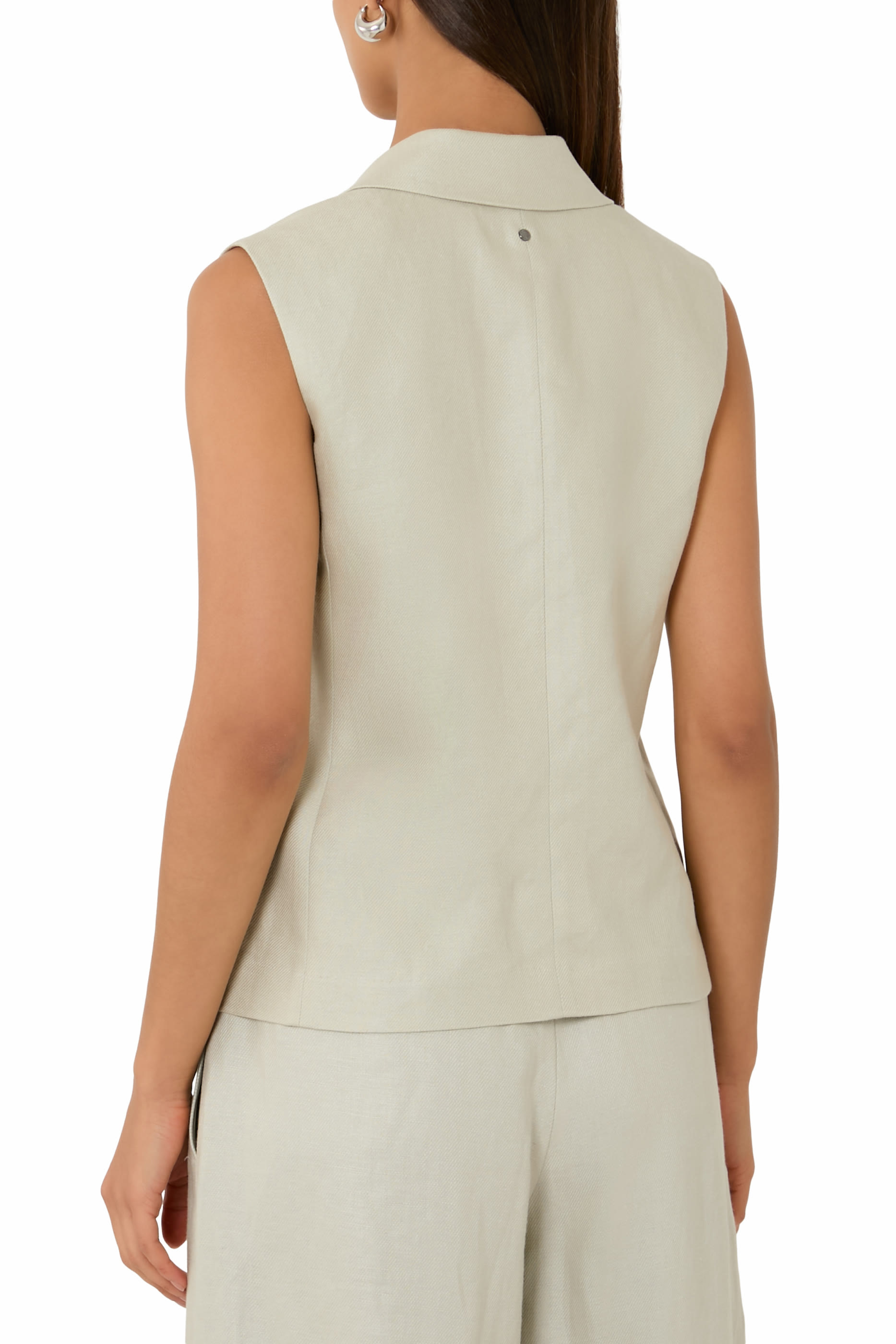 جاكيت قماش كتان تويل