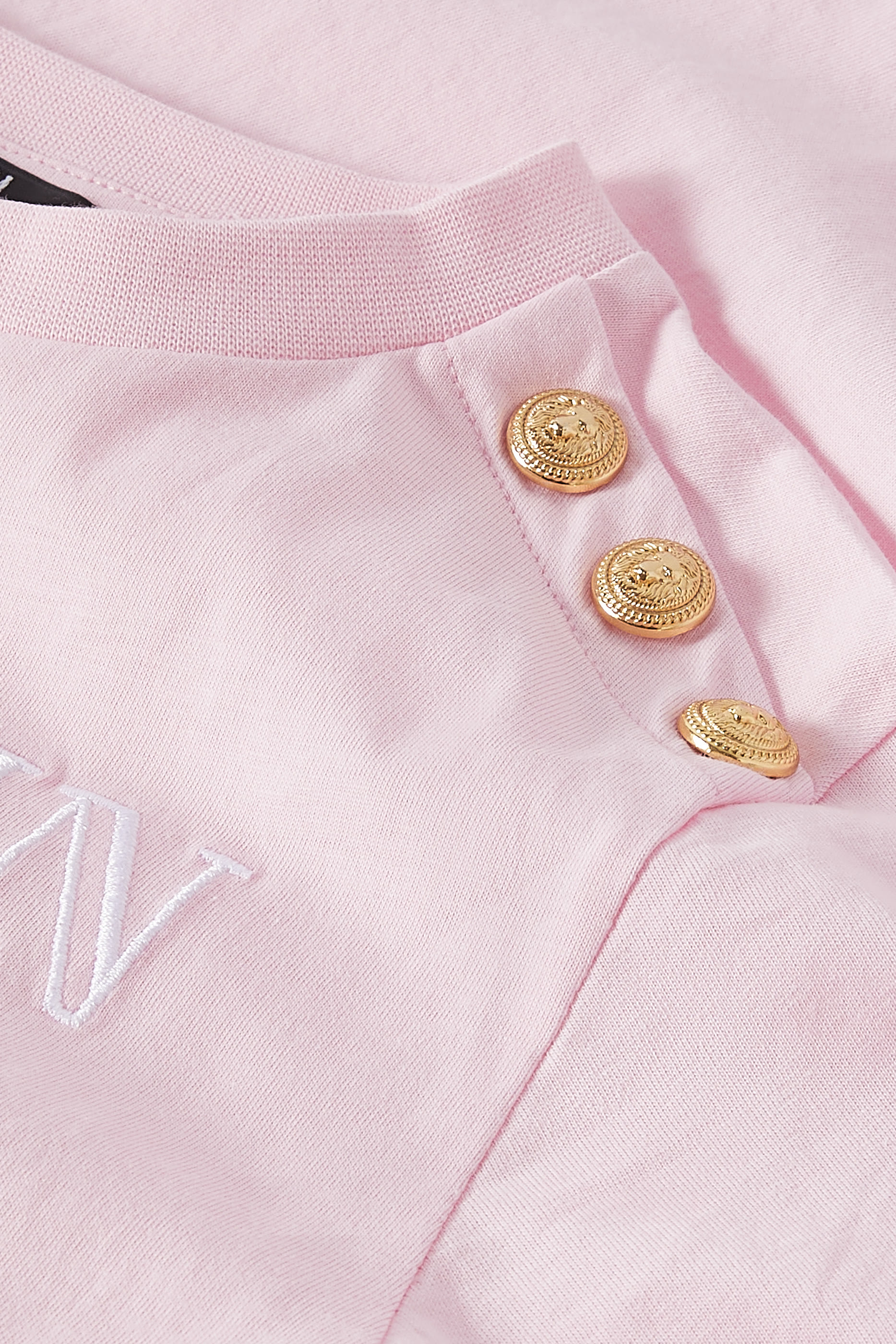 تيشيرت بشعار الماركة قطن جيرسيه للأطفال