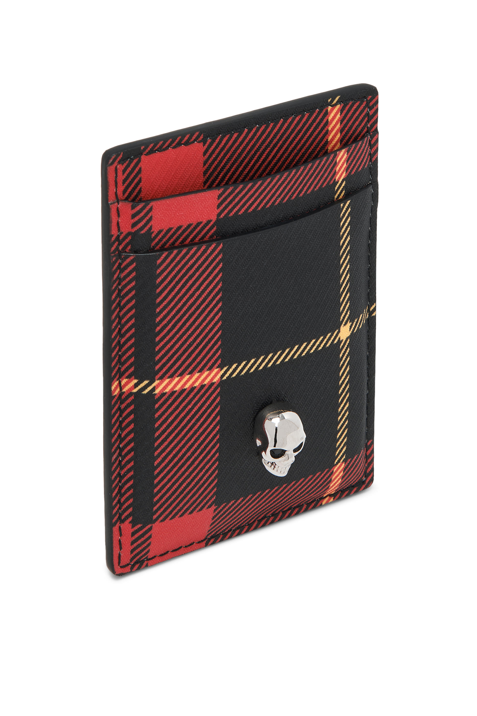 حافظة بطاقات بحلية جمجمة