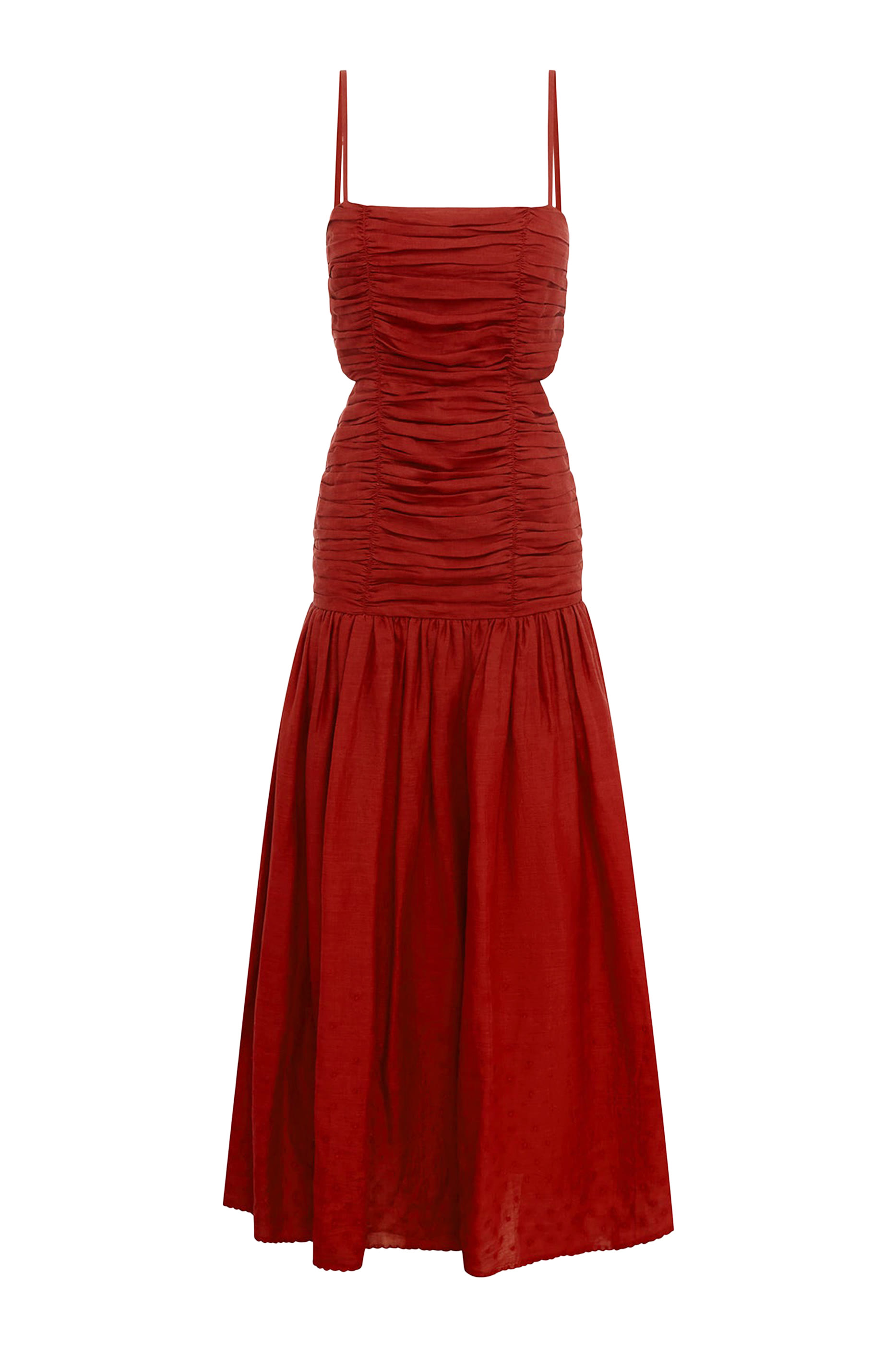 فستان أوريليا بياقة مربعة