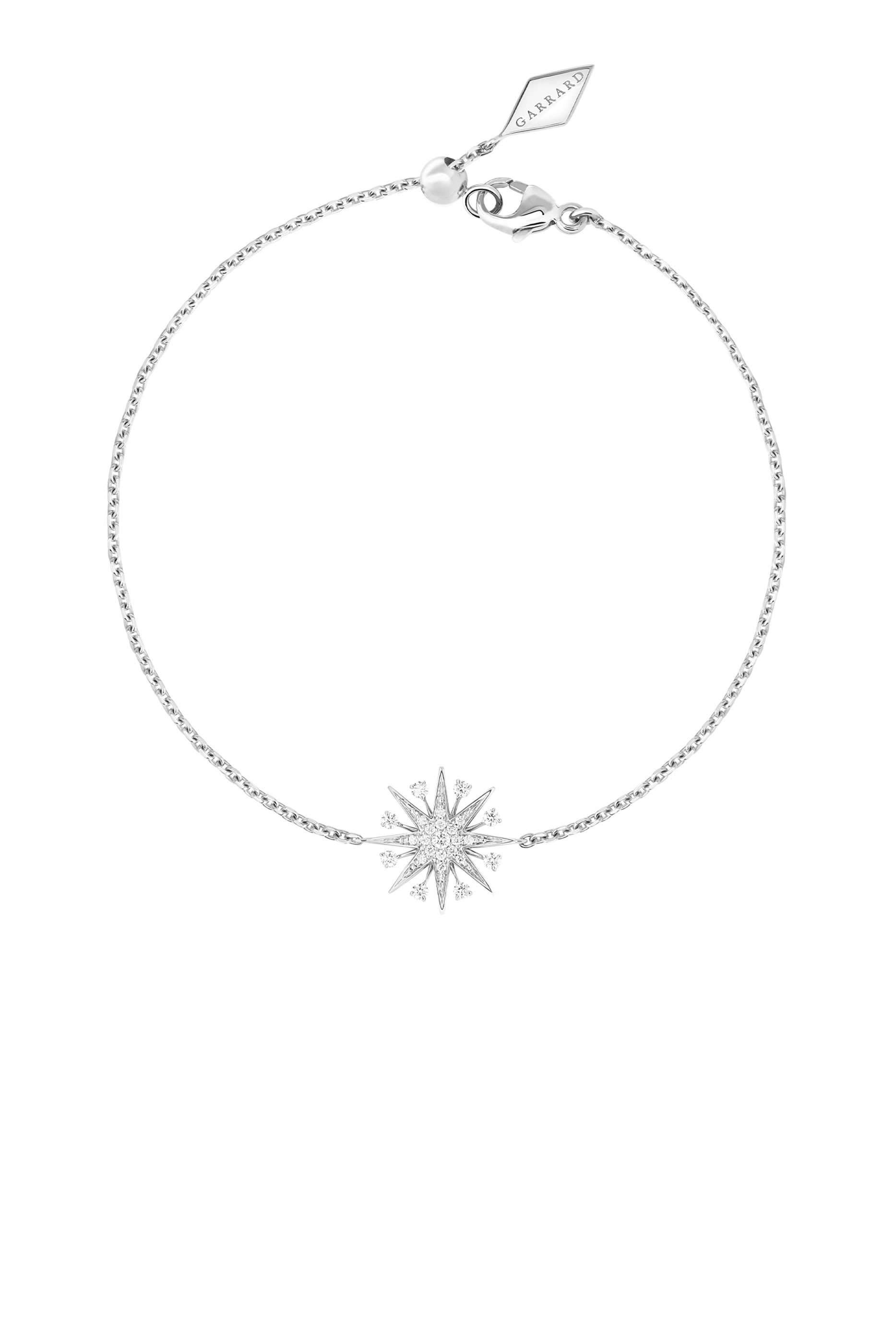 سوار ستارلايت صغير مرصعة بالماس، ذهب أبيض عيار 18