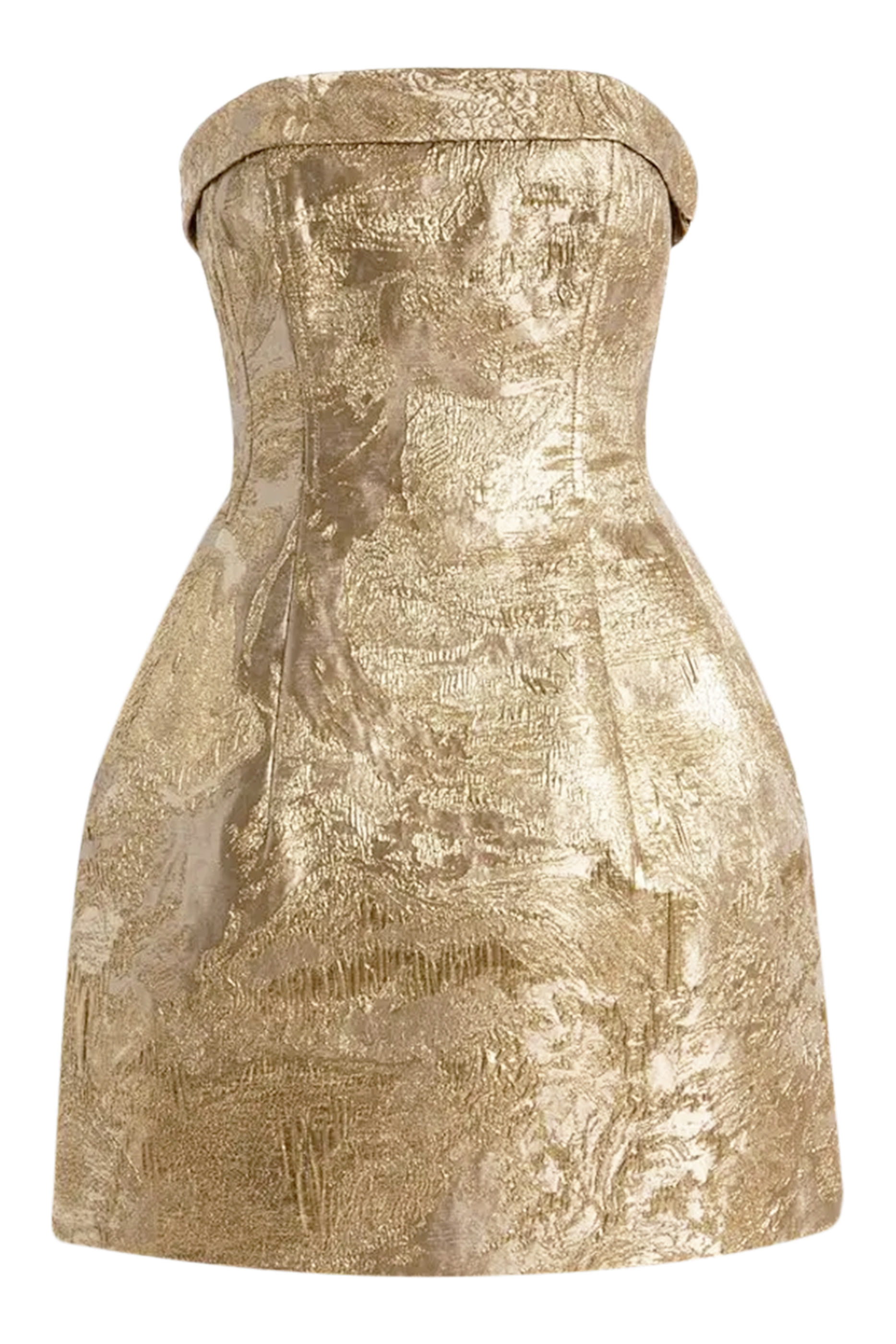 فستان أرياني قصير بلا حمالات