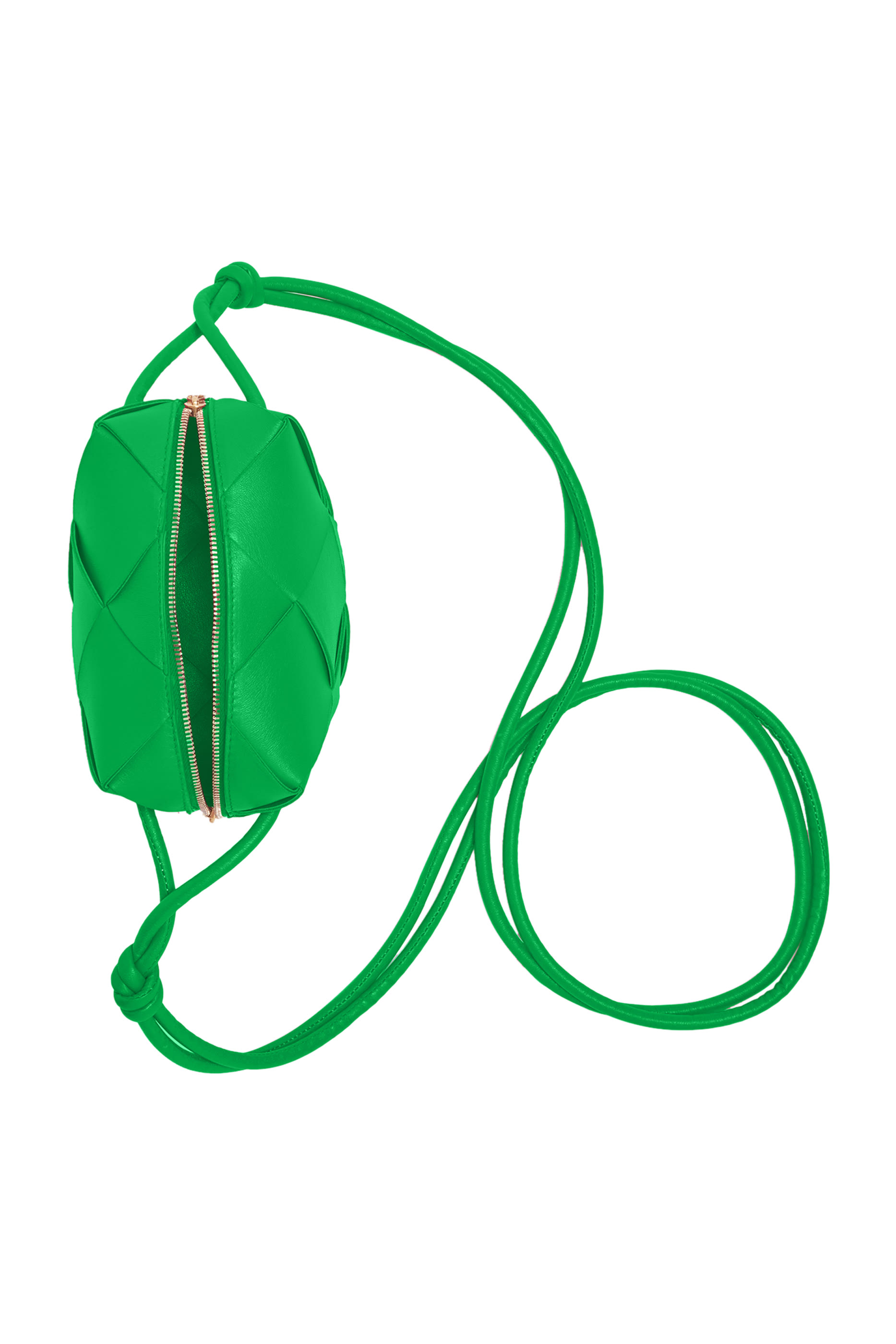 حقيبة كروس كاسيت صغيرة بتصميم مجدول