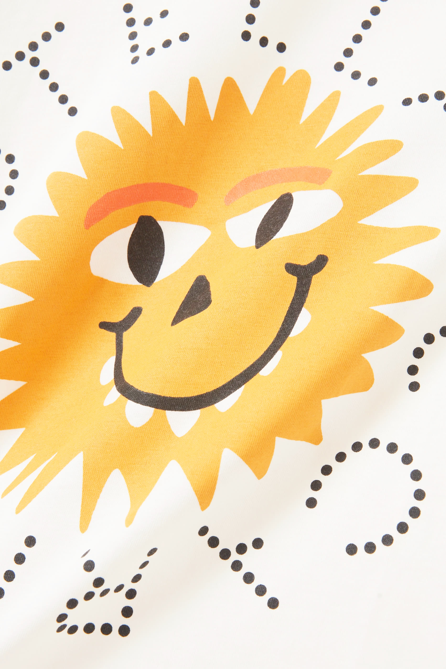 تيشيرت بطبعة شمس قطن للأطفال