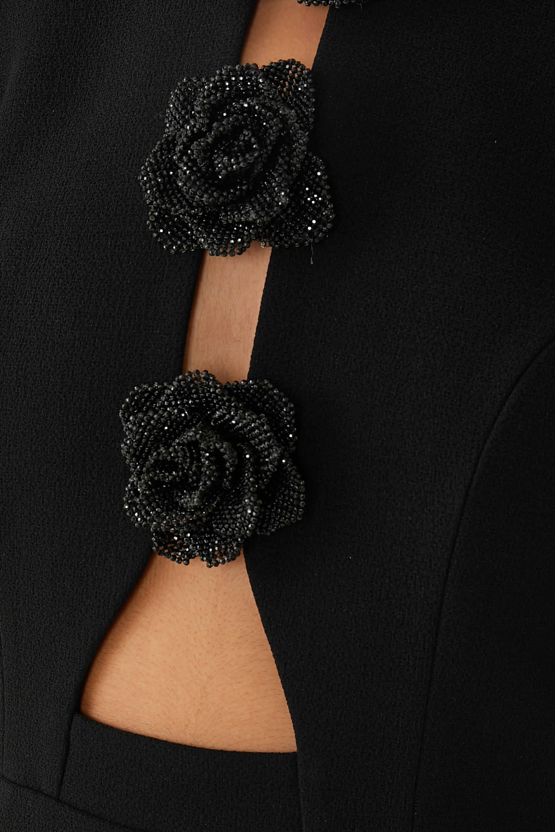 فستان أوبري قصير بزهور