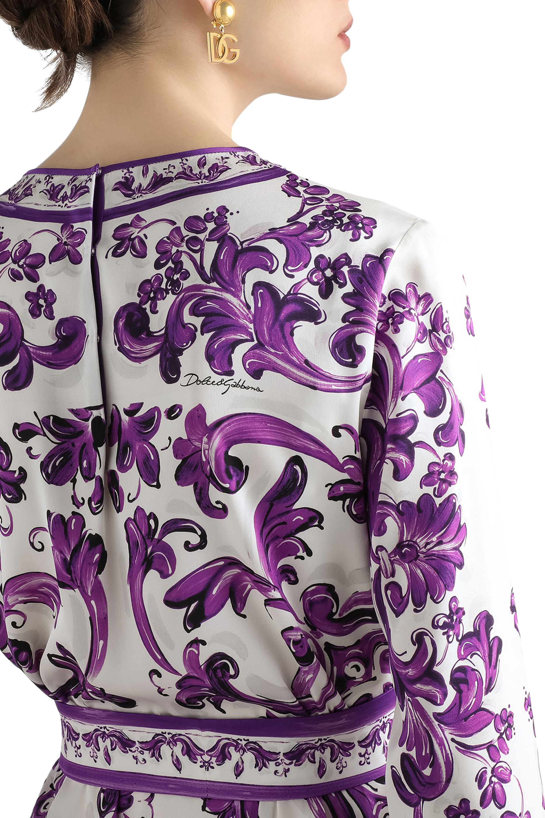 فستان بطبعة مايولكا شارموز