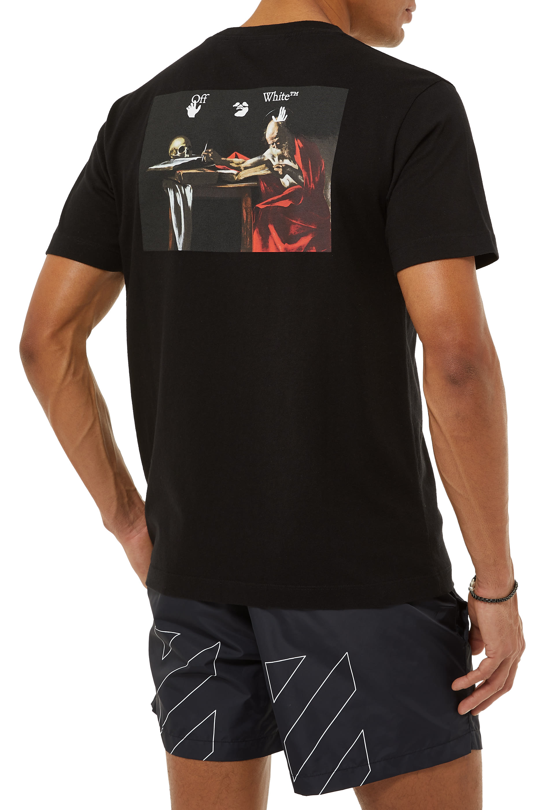 تي شيرت بطبعة لوحة كارافاجيو