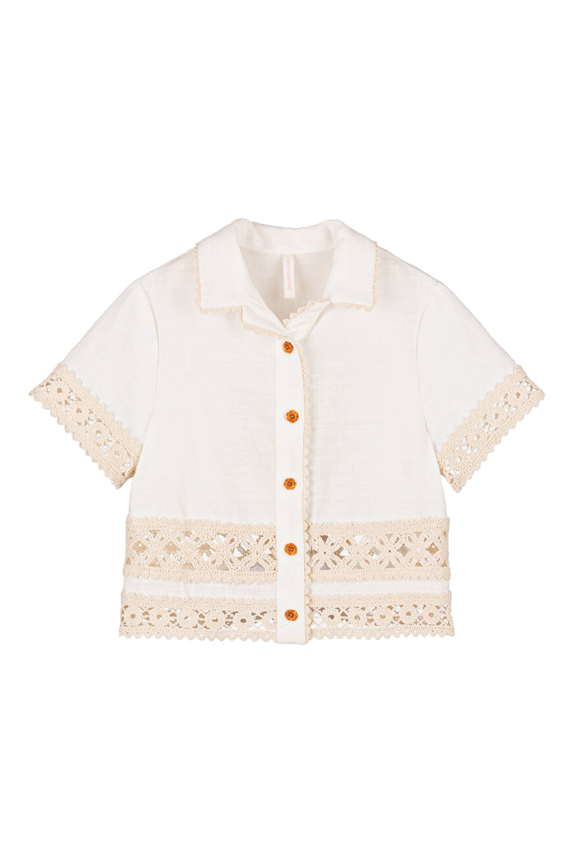 قميص وايلي بحواف مزينة للأطفال 