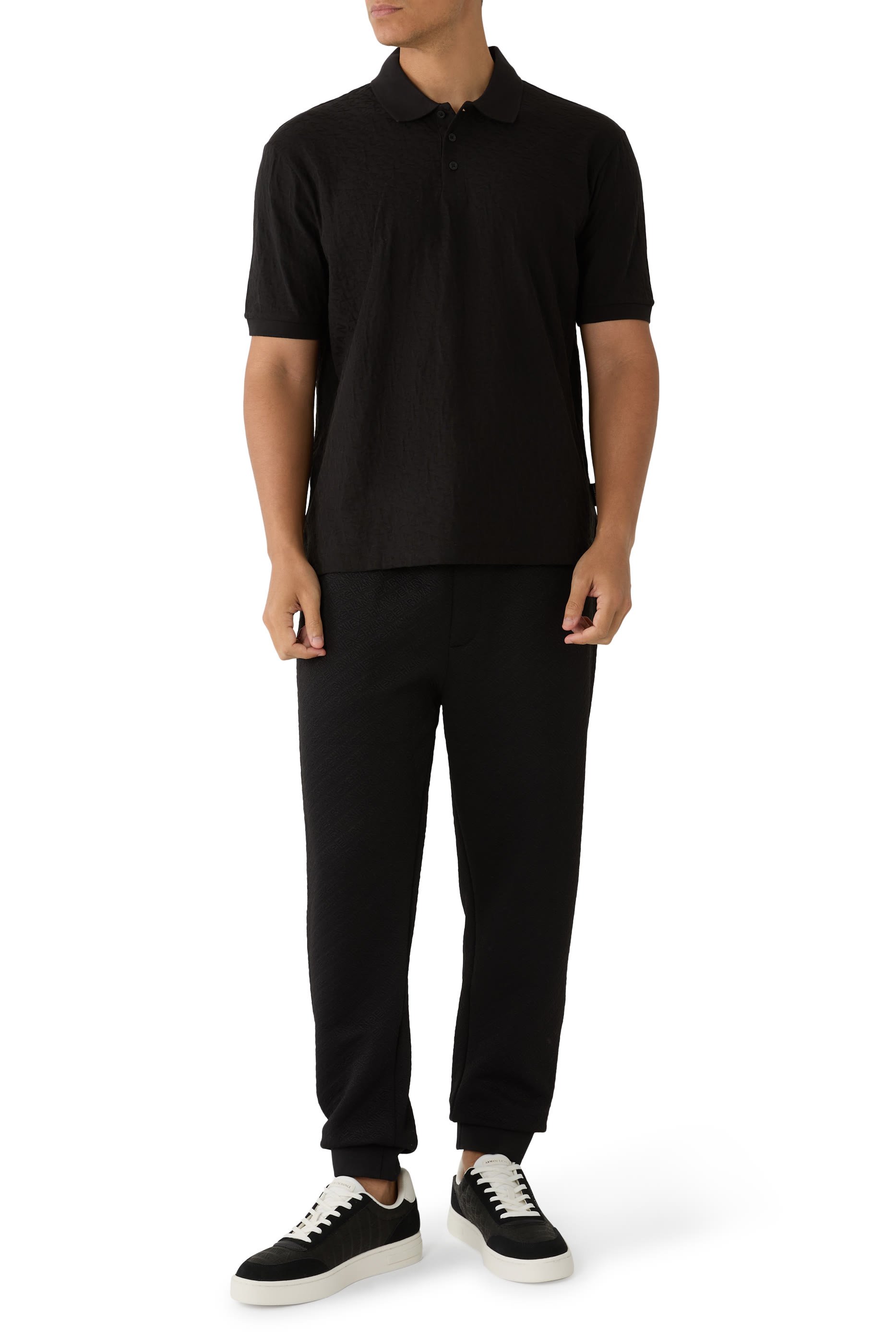 قميص بولو جاكار قطن 