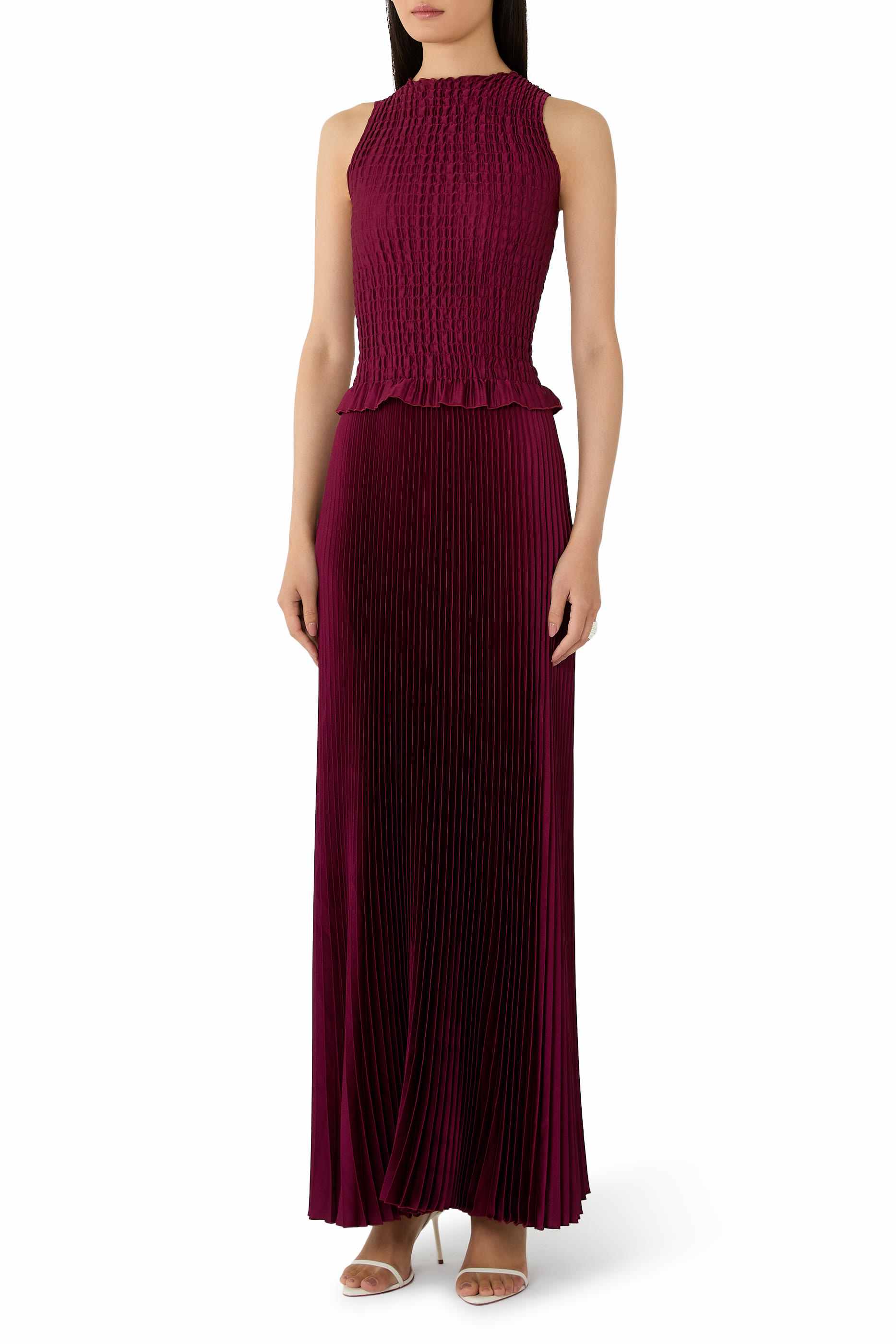  فستان سهرة باوري