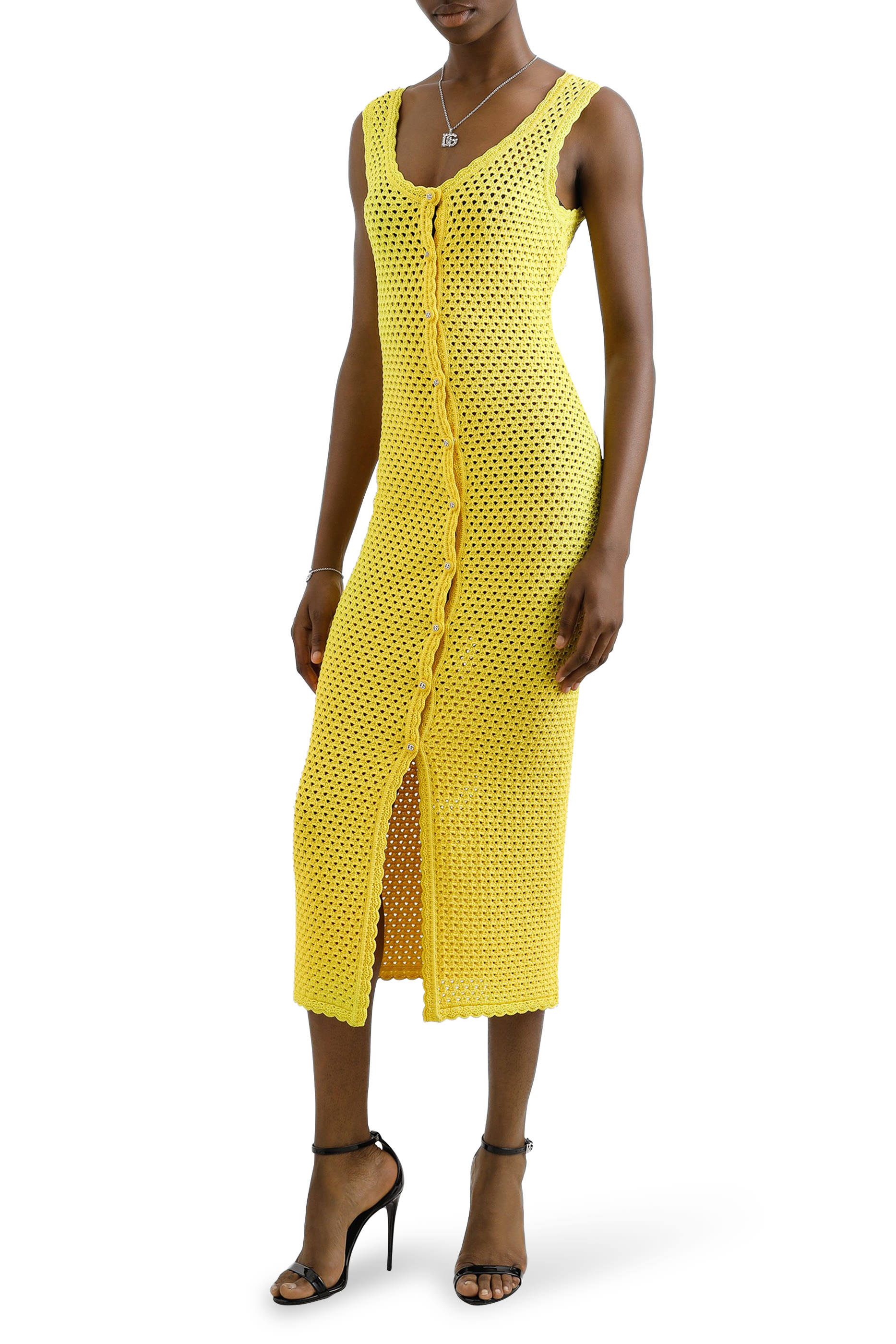 فستان طويل كروشيه