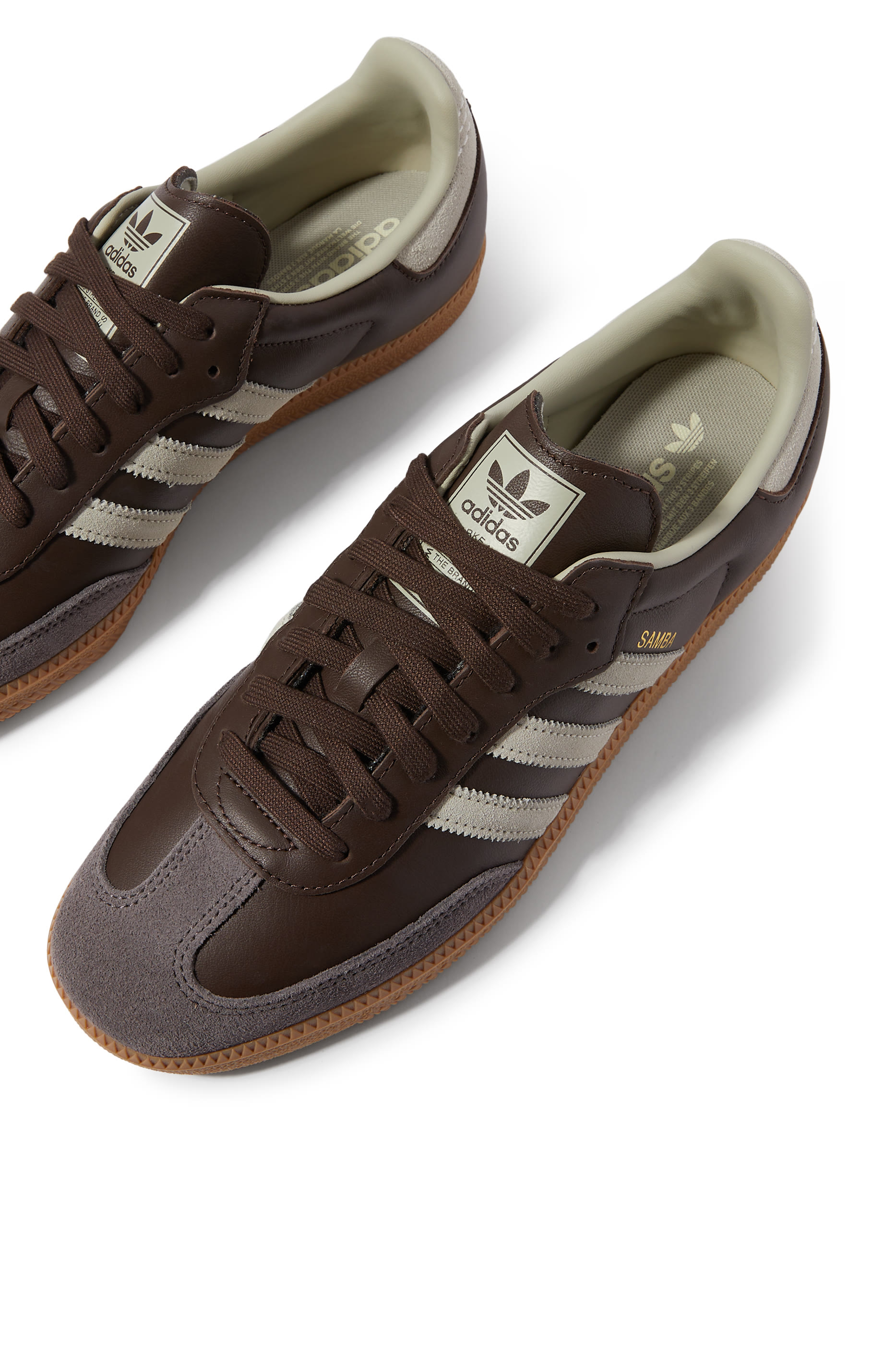 سنيكرز سامبا او جي أسفل الكاحل جلد وشمواه