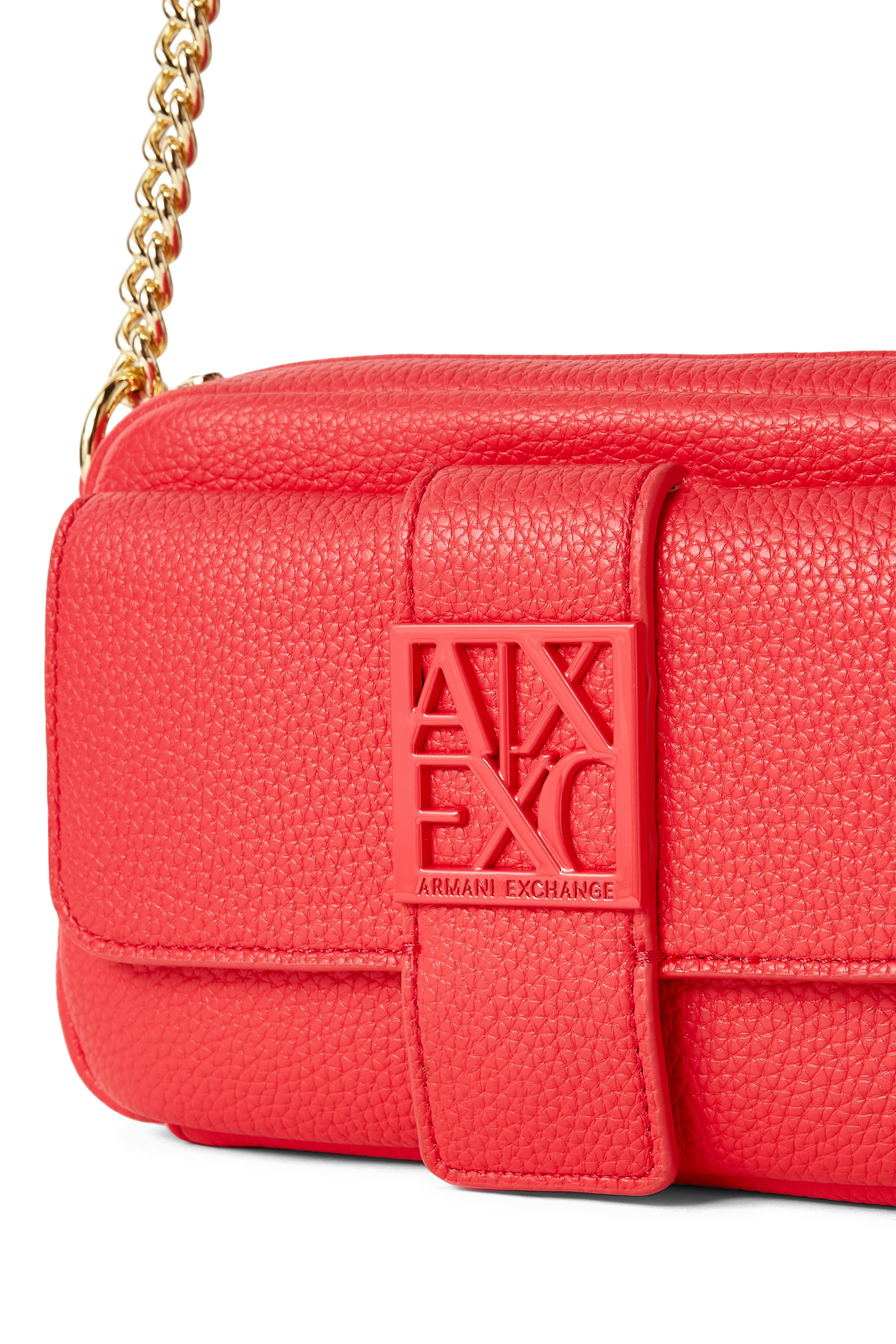 حقيبة بحمالة كتف سلسلة وحروف شعار الماركة