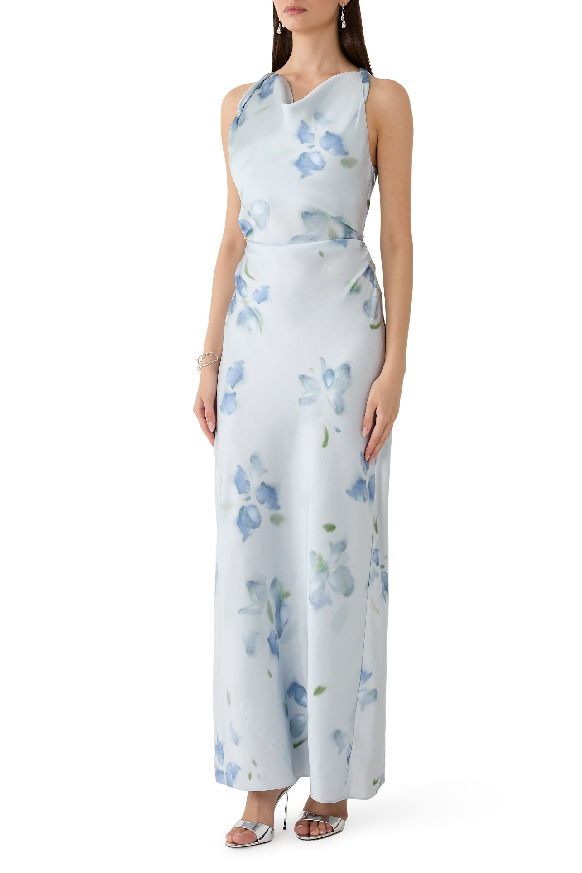 فستان بيتال بلور بأكتاف ملفوفة