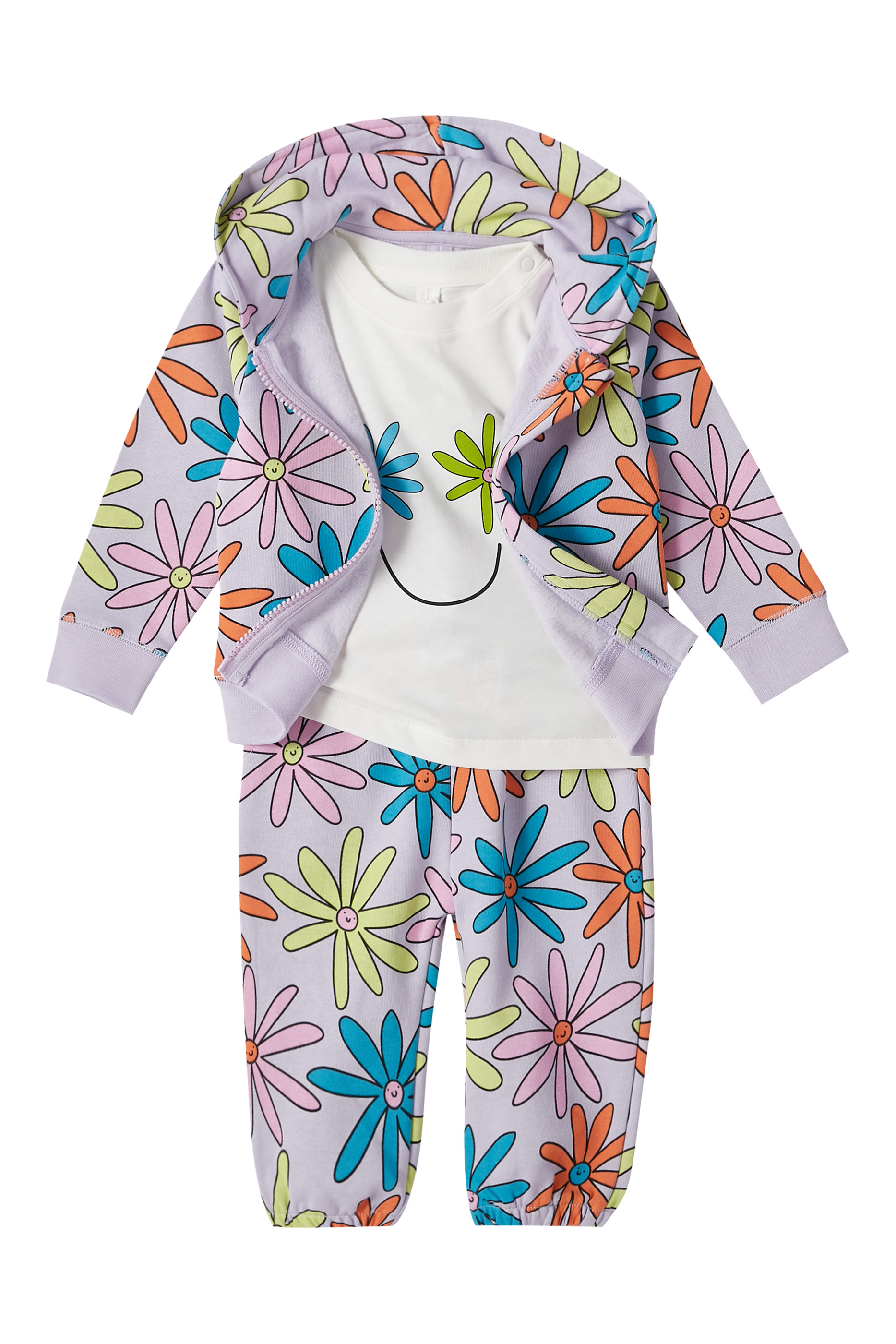 بنطال رياضي بطبعات قطن مستدام للأطفال