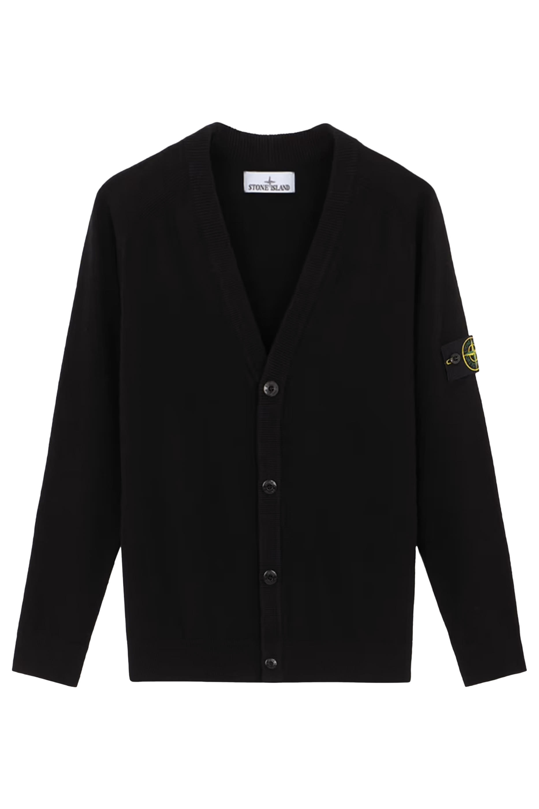 كارديغان برقعة شعار الماركة صوف