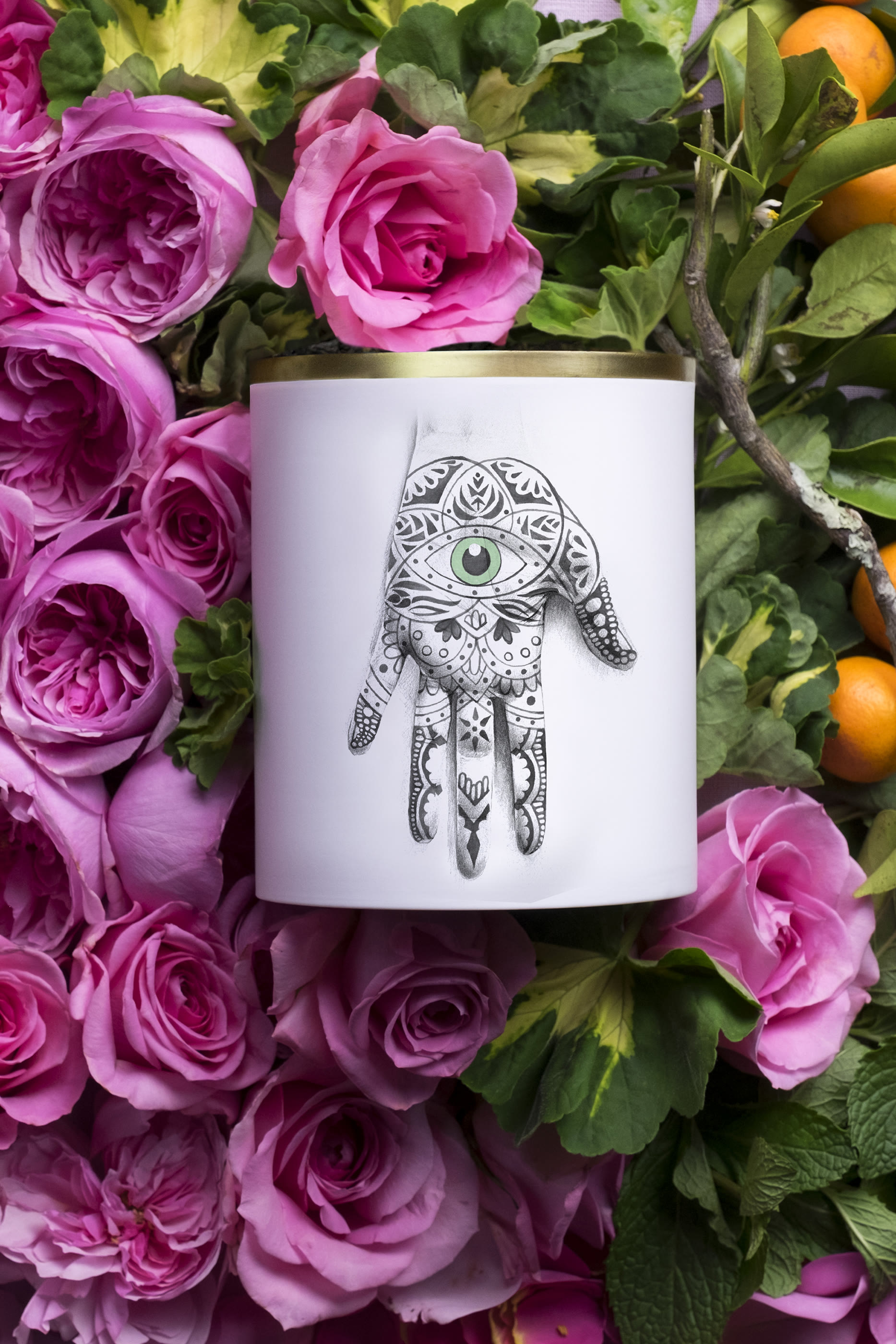 شمعة مامونيا رقم 28 بثلاثة فتائل