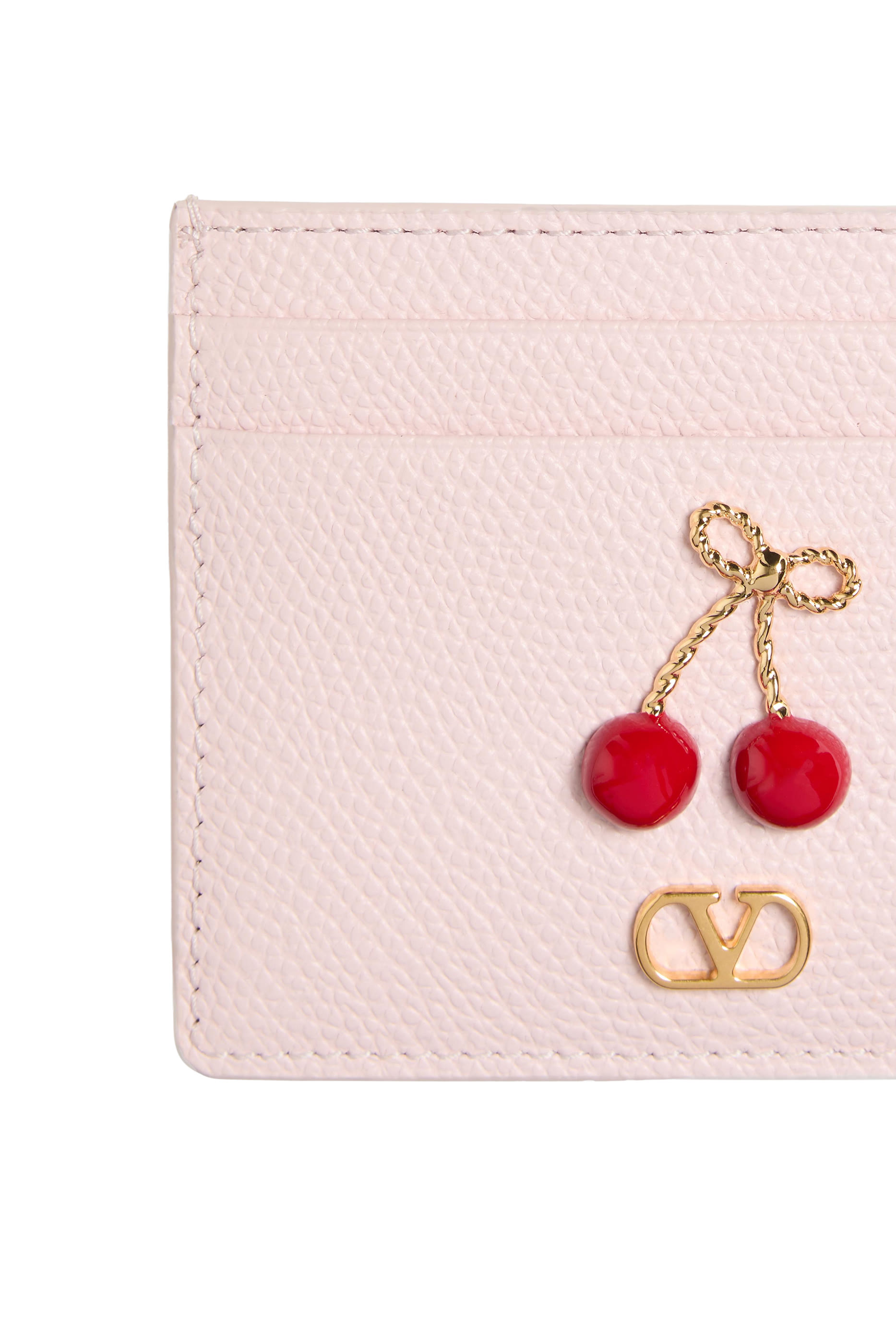 حافظة بطاقات مزينة بكرز