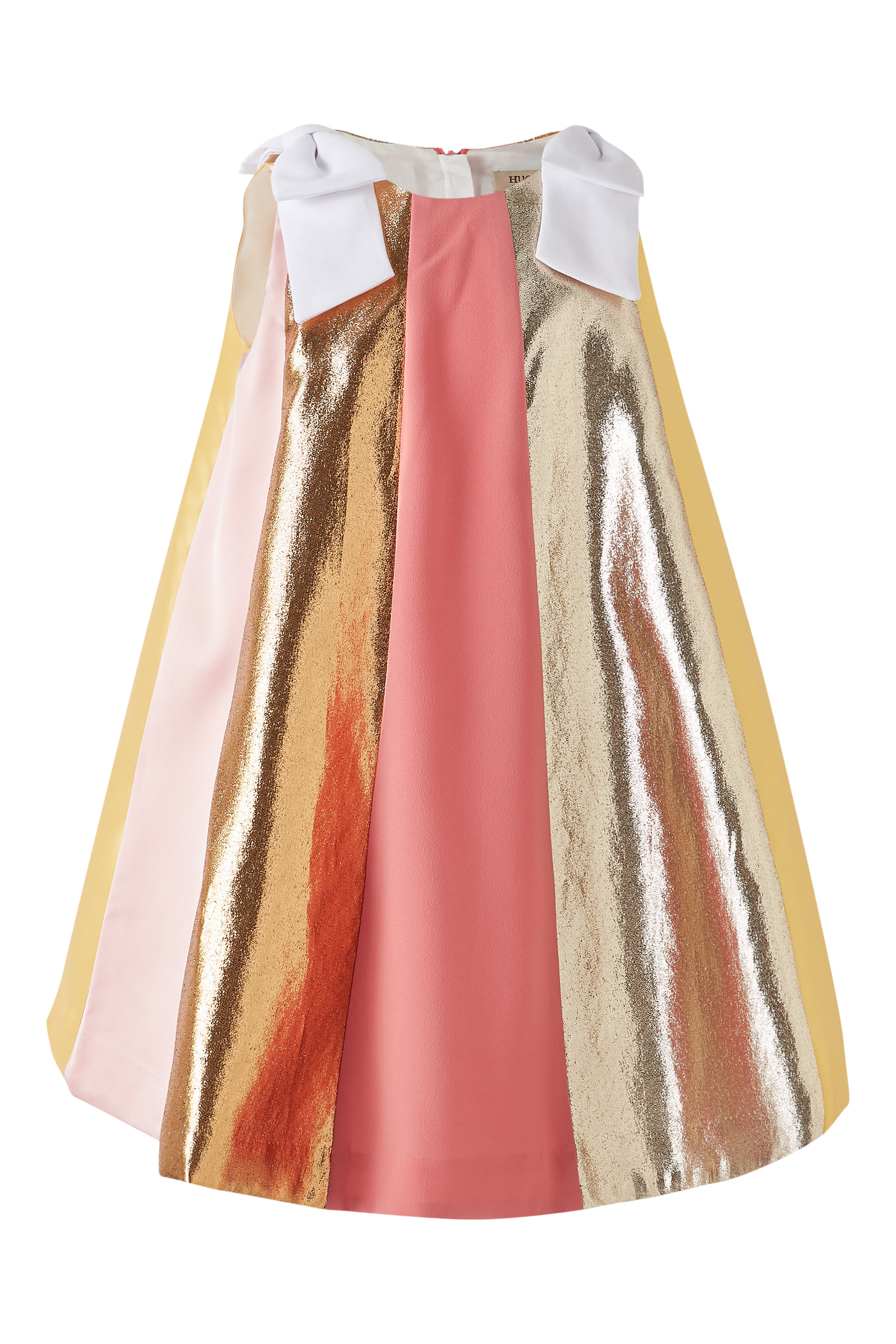 فستان ترابيز متعدد الألوان قماش لامع