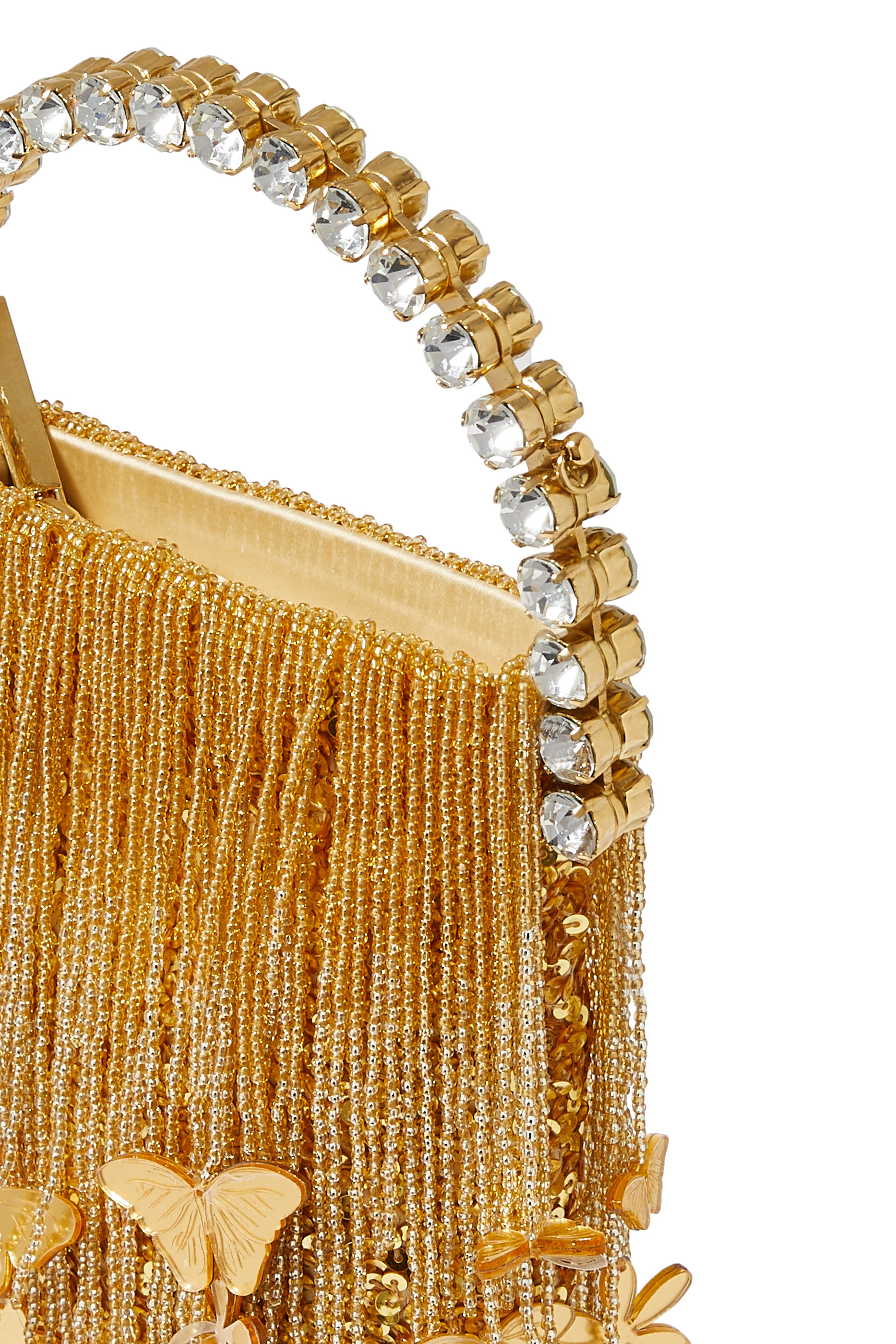 حقيبة إيترنيتي صغيرة بشرابات رقيقة وفراشات