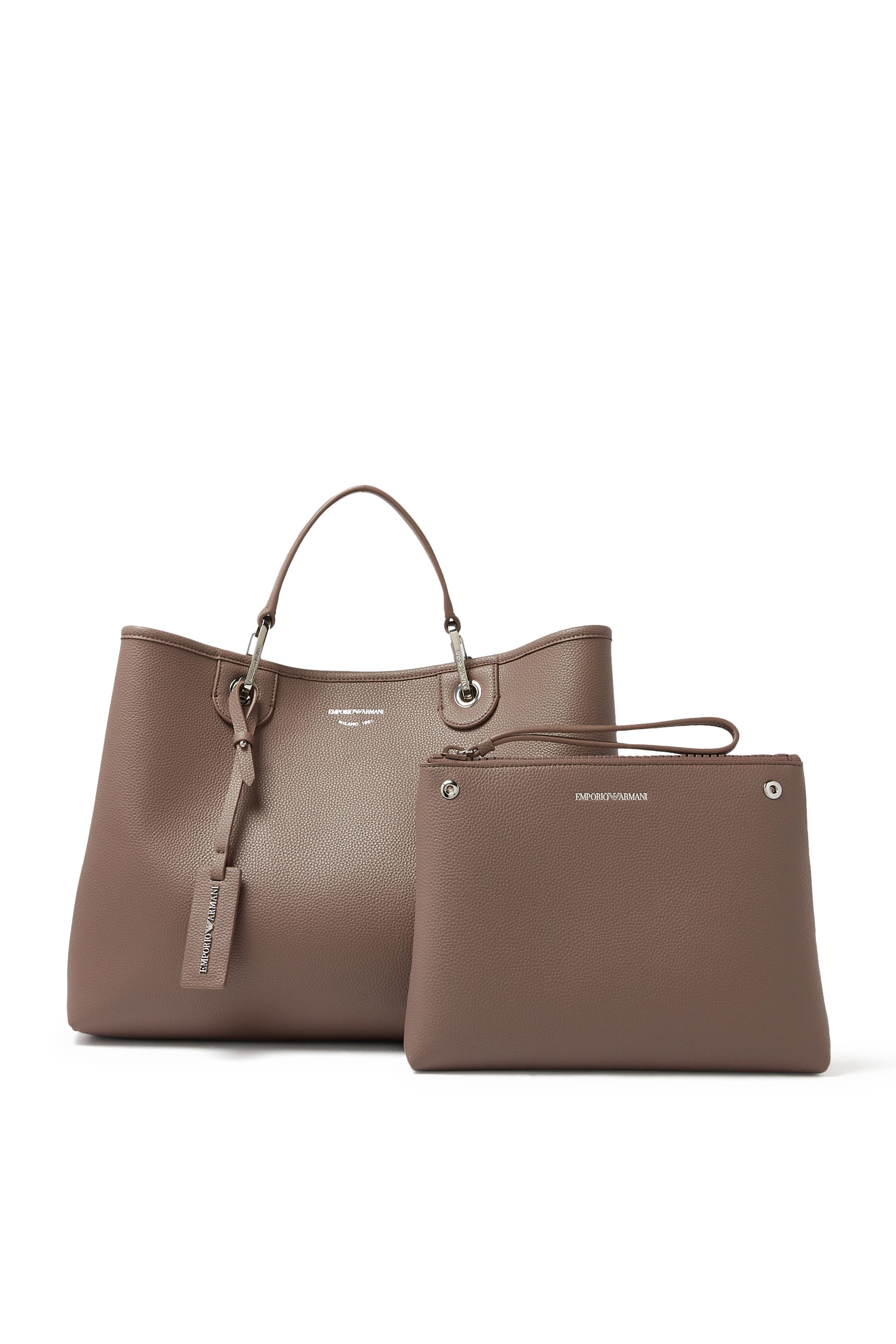 حقيبة يد بشعار الماركة