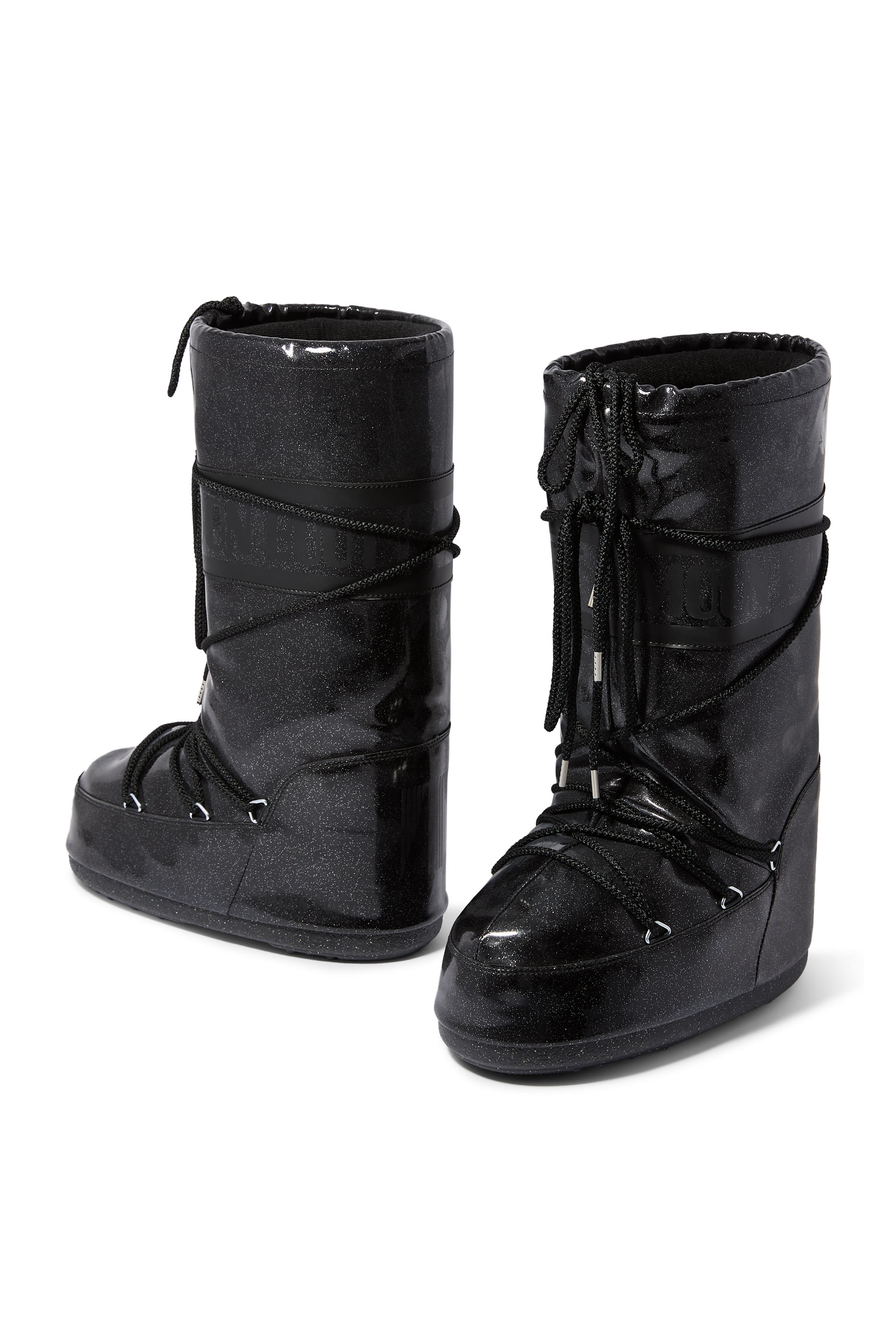 حذاء بوت ايكون مزين بالغليتر