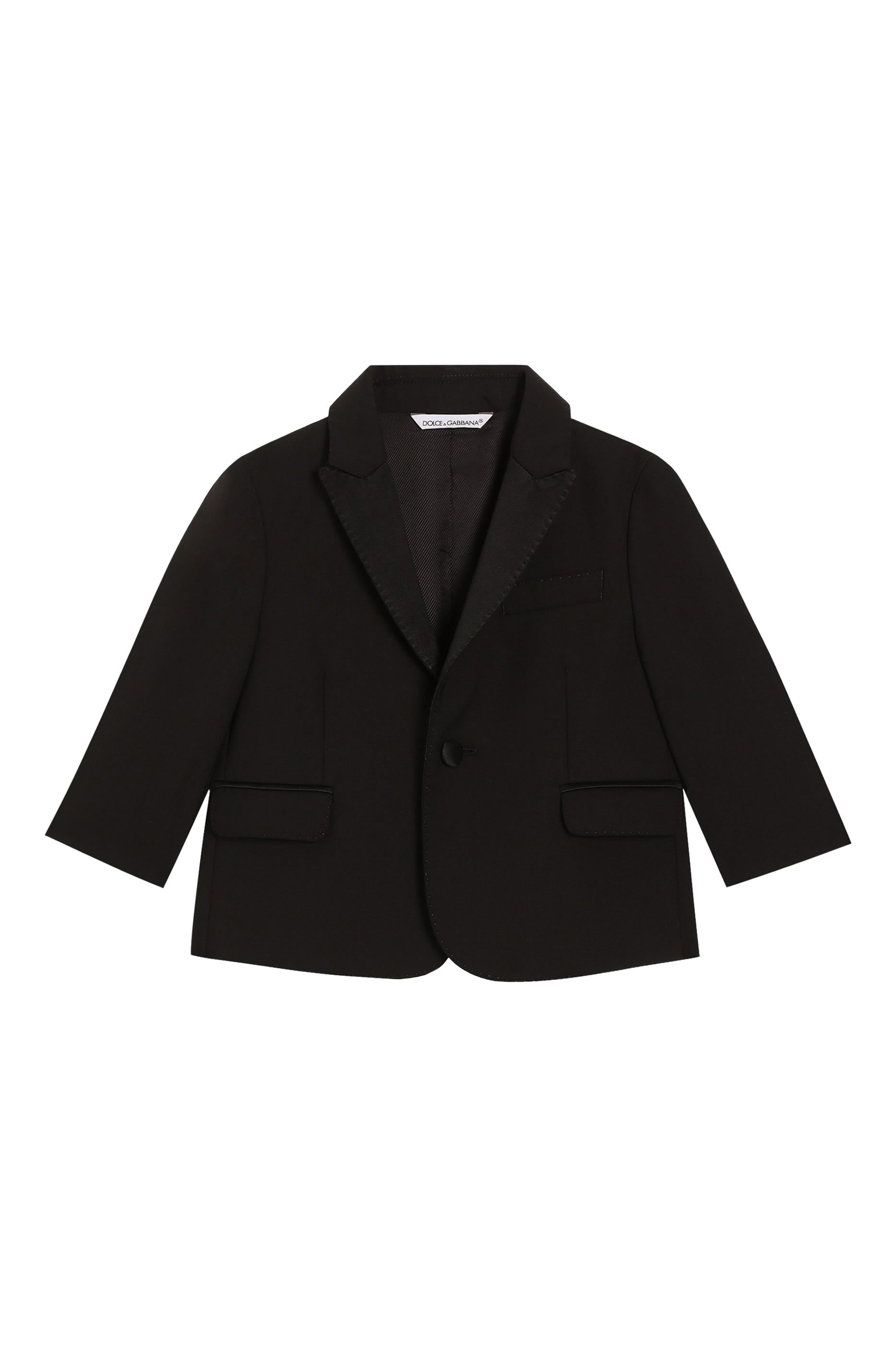 Kids Single-Breasted Suit and Tuxedo Trousers Set
