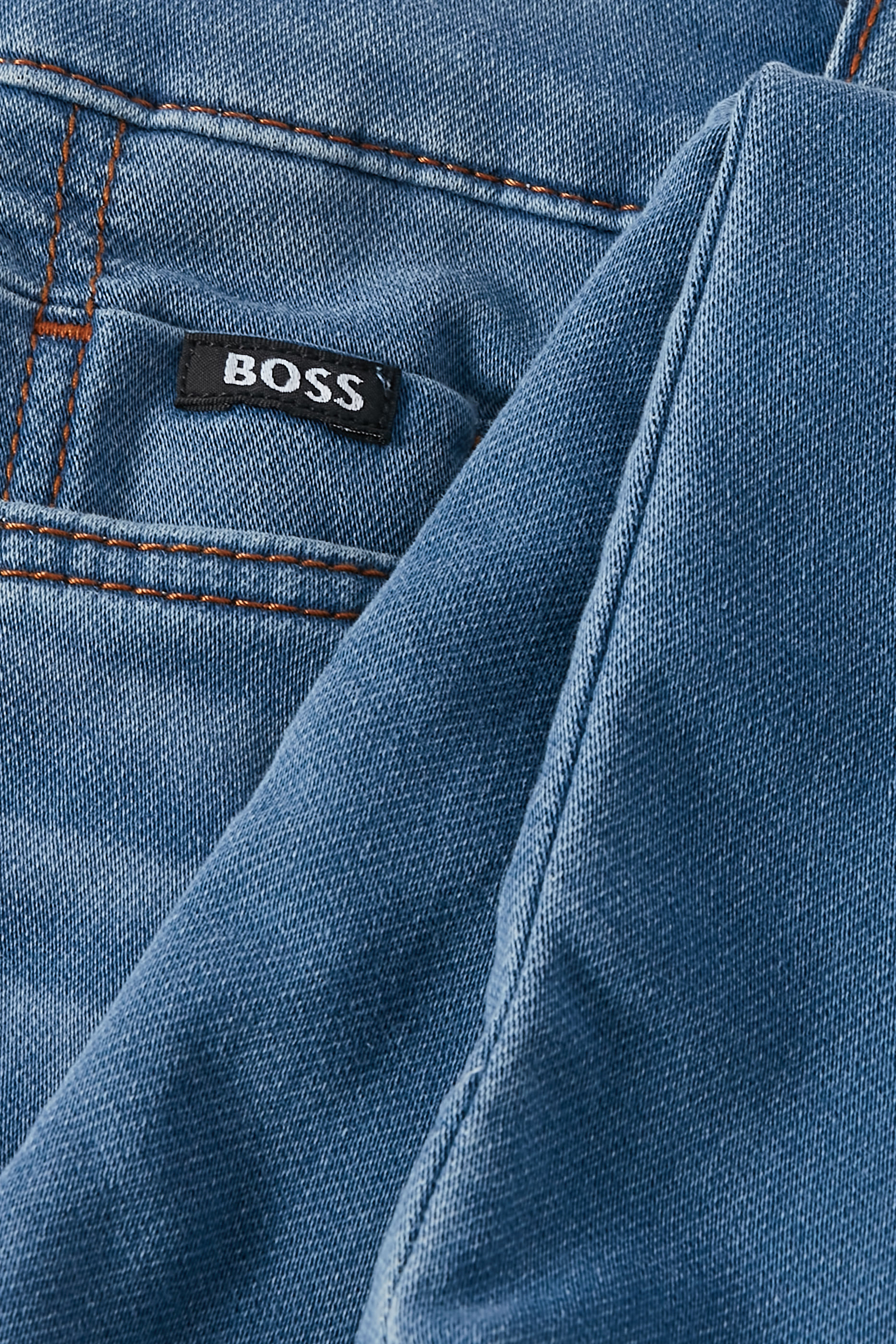 بنطال جينز بقصة ساق مستقيمة بخصر منخفض للأطفال