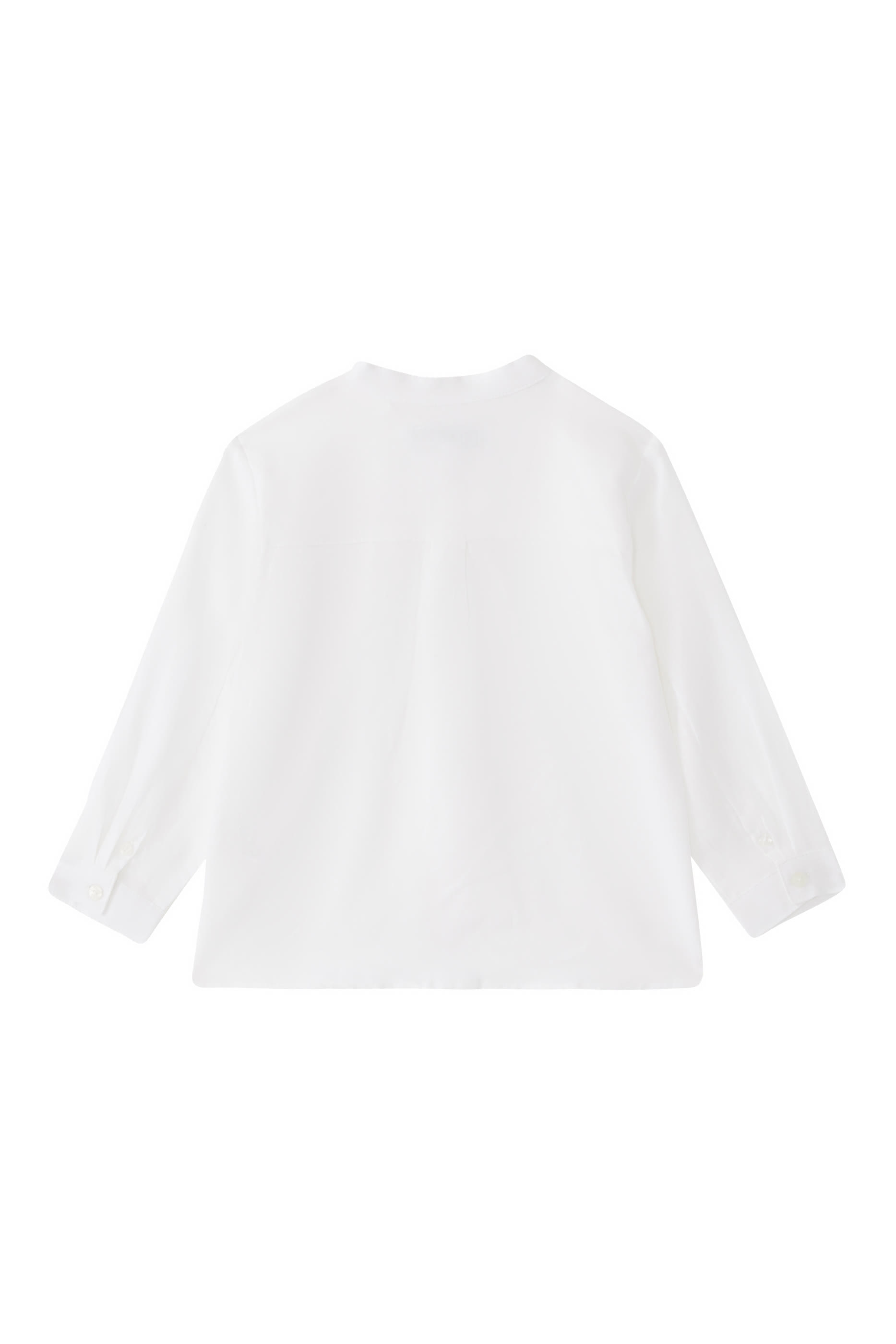 قميص ماو كتان بياقة للأطفال