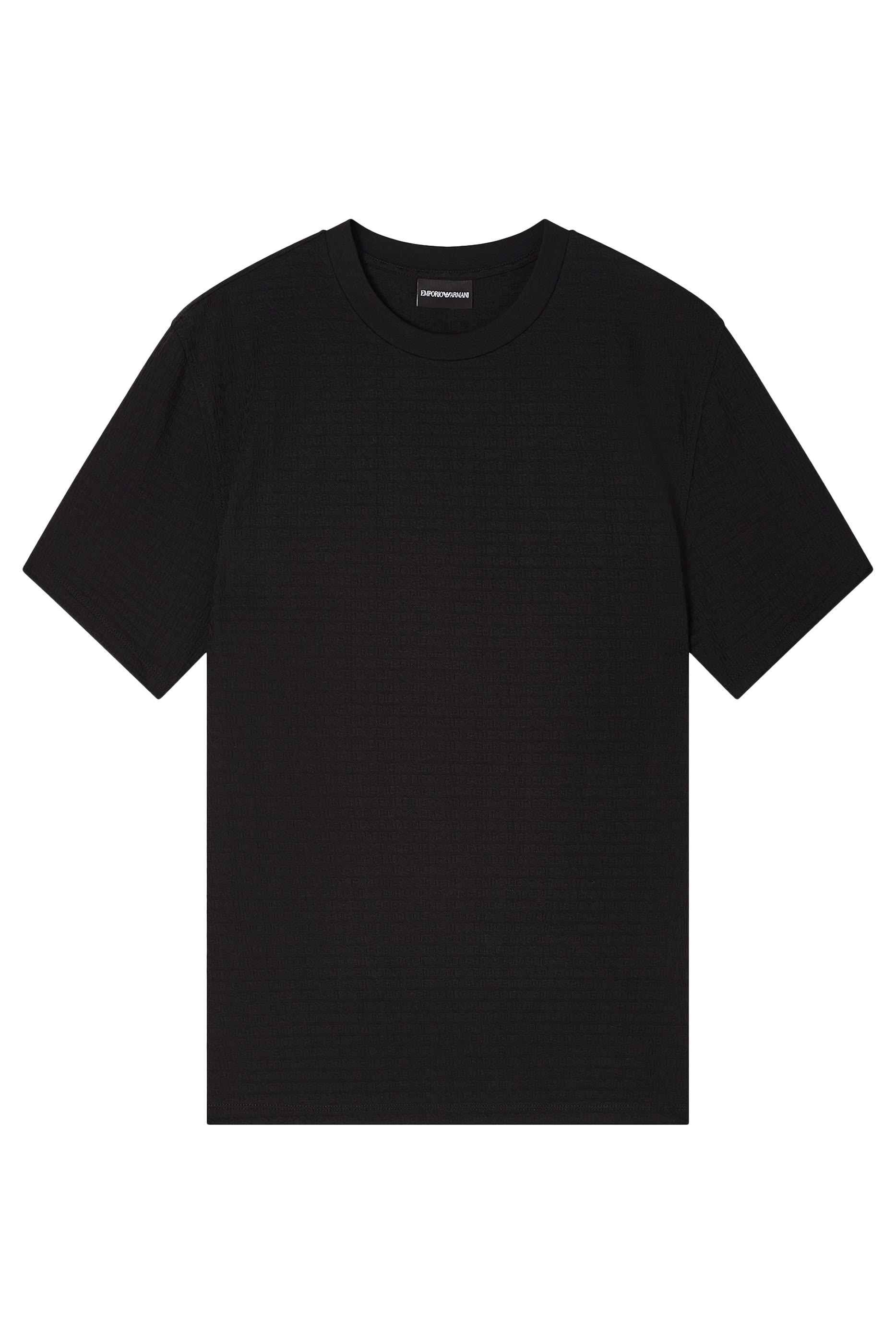 تيشيرت بنقشة شعار الماركة بحجم صغير