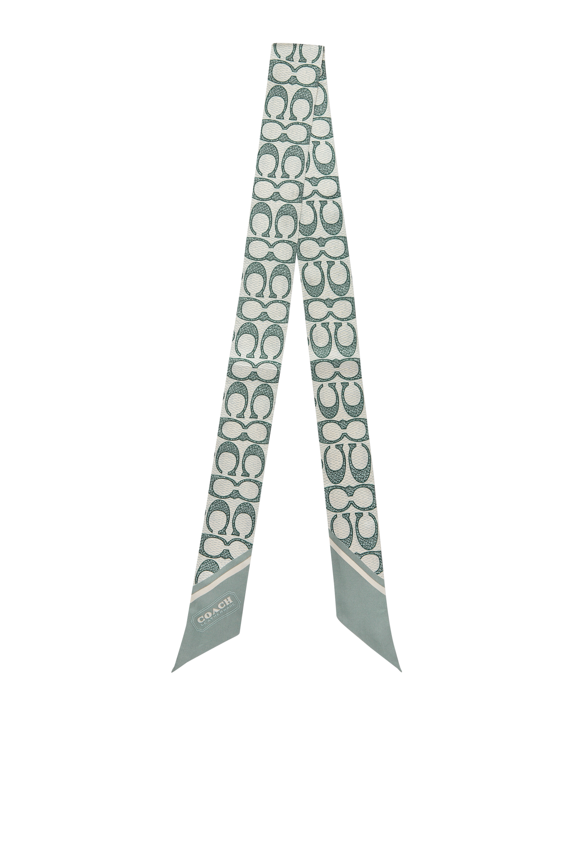 وشاح كلاسيكي بطبعات شعار الماركة حرير