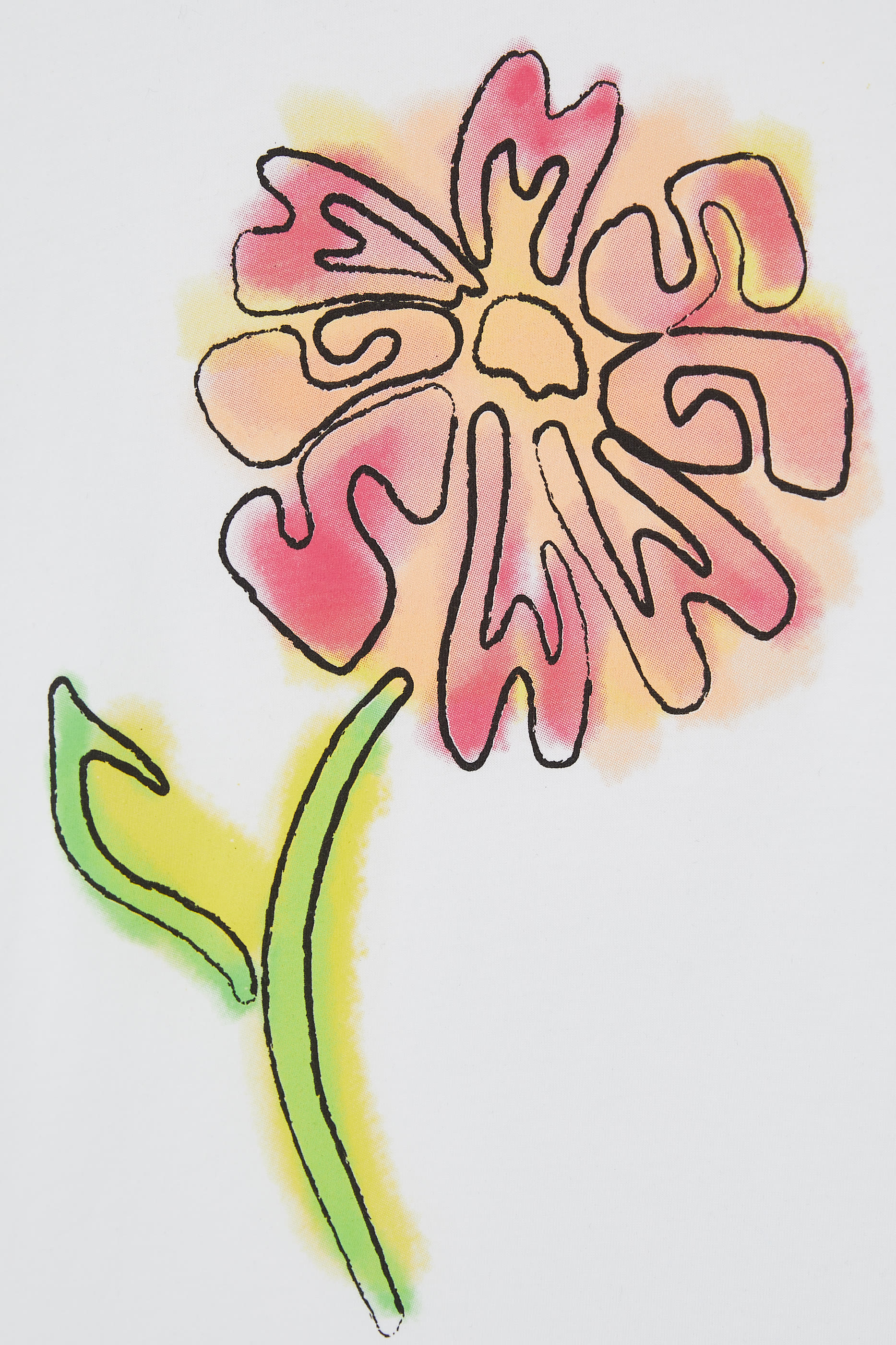 تيشيرت بطبعات زهرة للأطفال