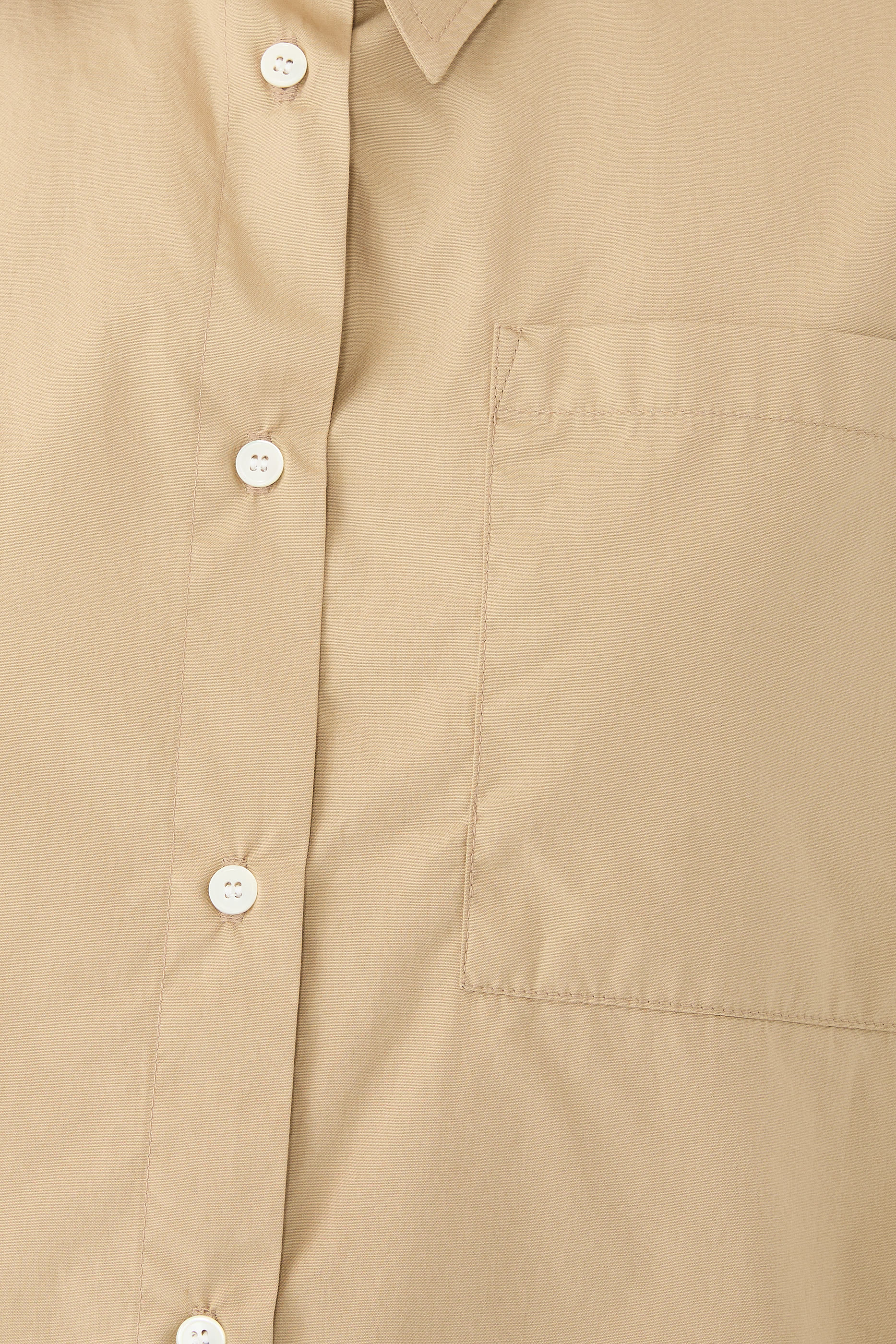 قميص فرانس قصير بأكمام كاب وأزرار أمامية