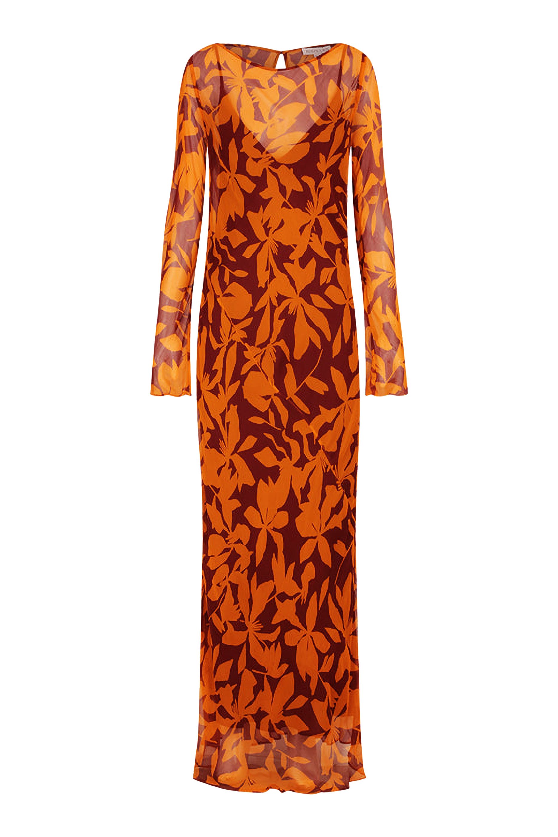 فستان ناتالينا طويل سهل الإرتداء بأكمام طويلة